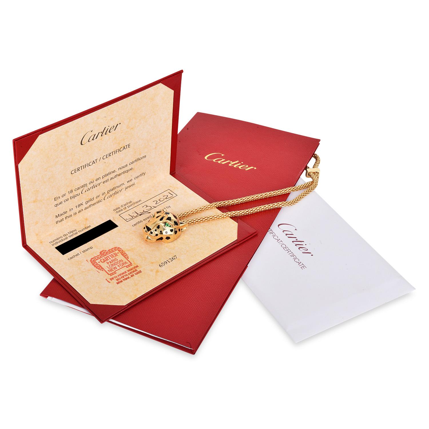 Panthère de Cartier 18K Yellow Gold Chain Bracelet In Excellent Condition For Sale In Miami, FL