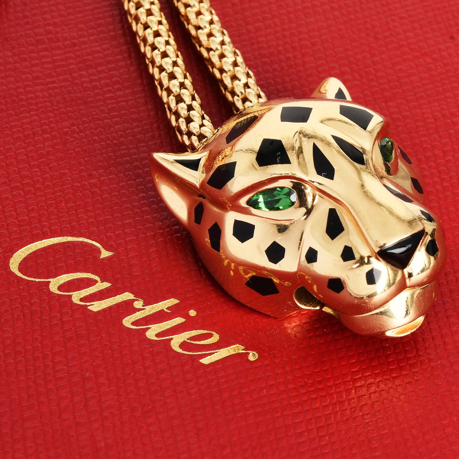 Women's Panthère de Cartier 18K Yellow Gold Chain Bracelet For Sale