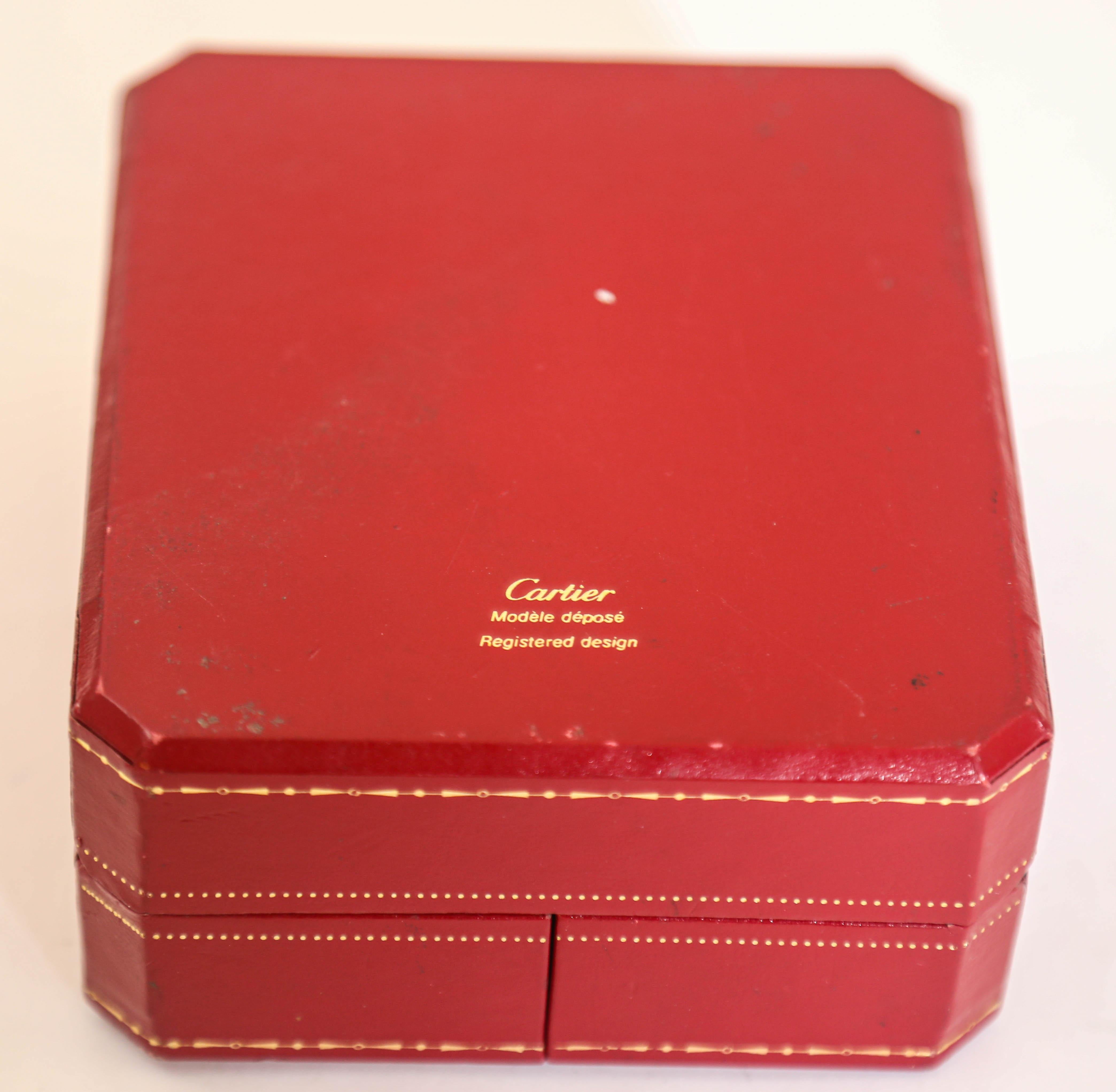 da uomo o donna Bottiglia di profumo vintage da collezione Panthere de Cartier in scatola originale Art Deco in vendita