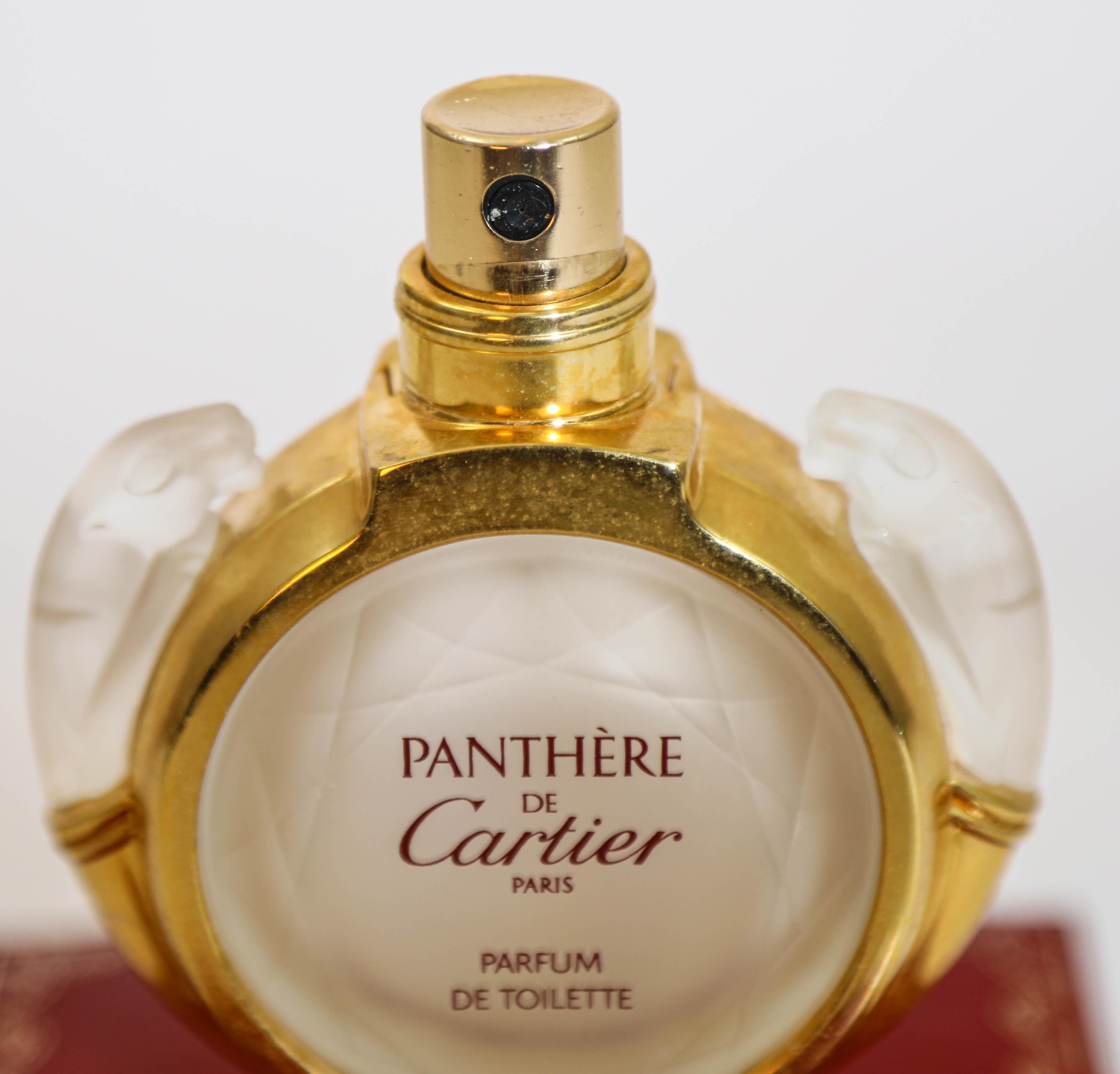 Bottiglia di profumo vintage da collezione Panthere de Cartier in scatola originale Art Deco in vendita 2