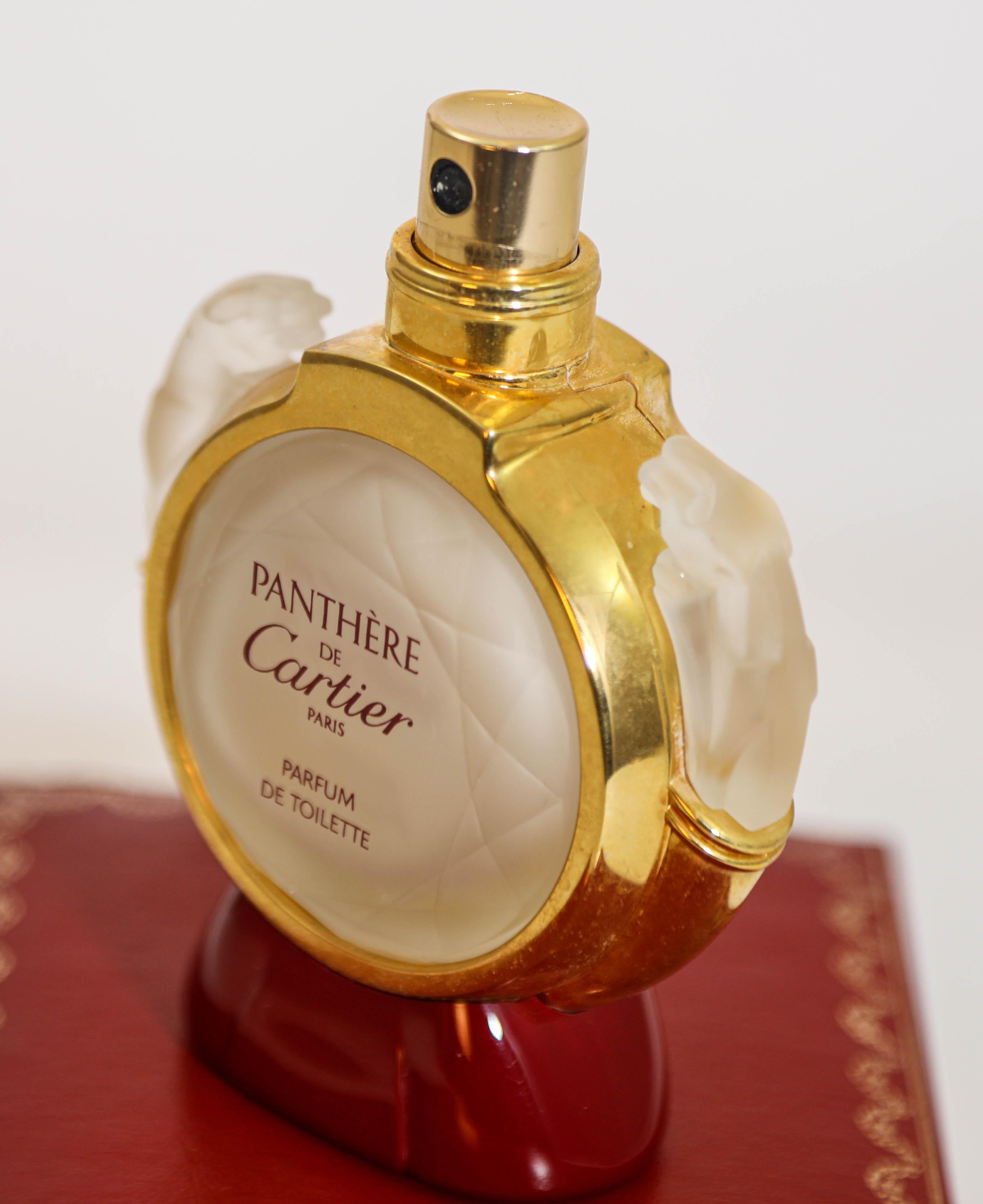 Bottiglia di profumo vintage da collezione Panthere de Cartier in scatola originale Art Deco in vendita 3