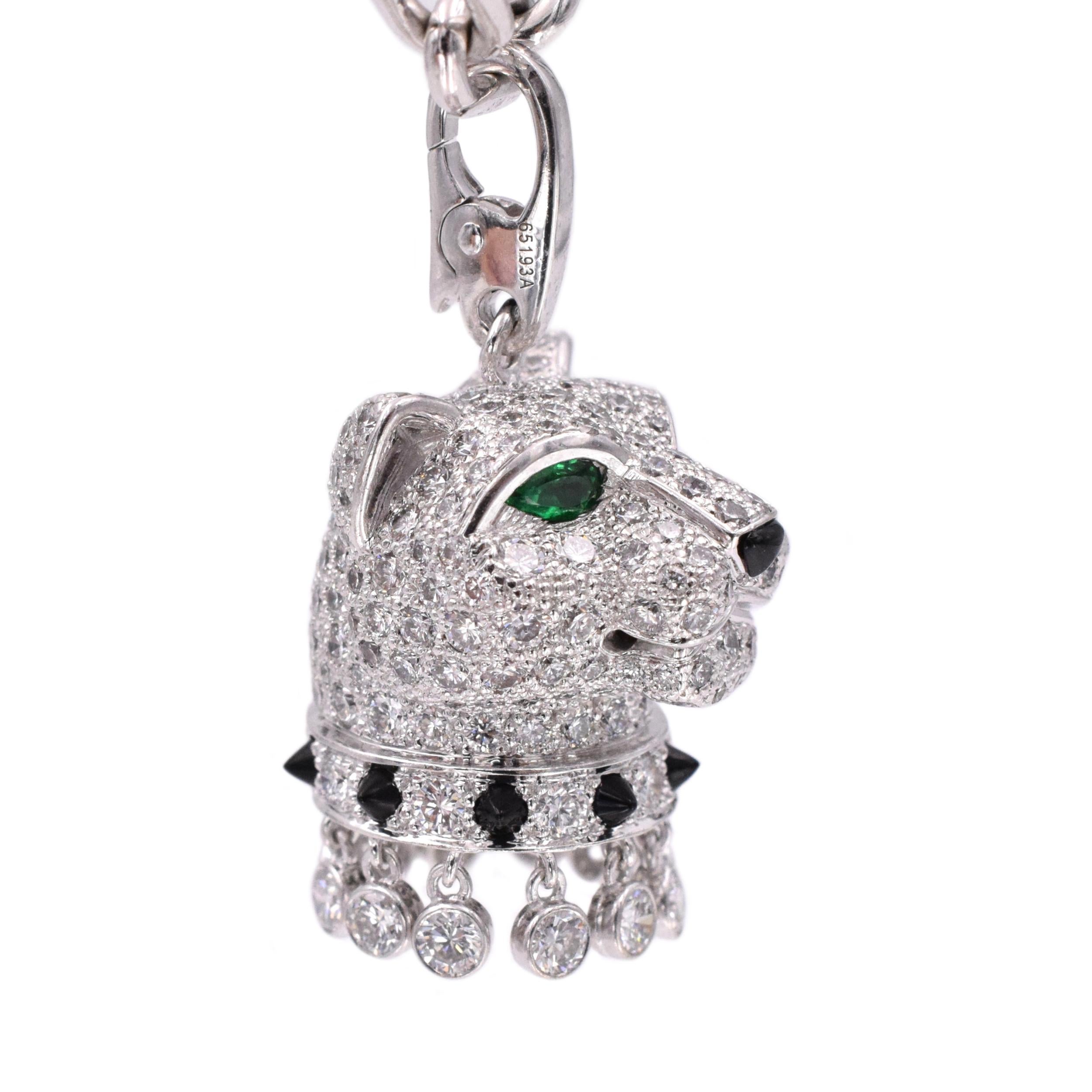 Artist Panthère De Cartier Diamond Necklace For Sale
