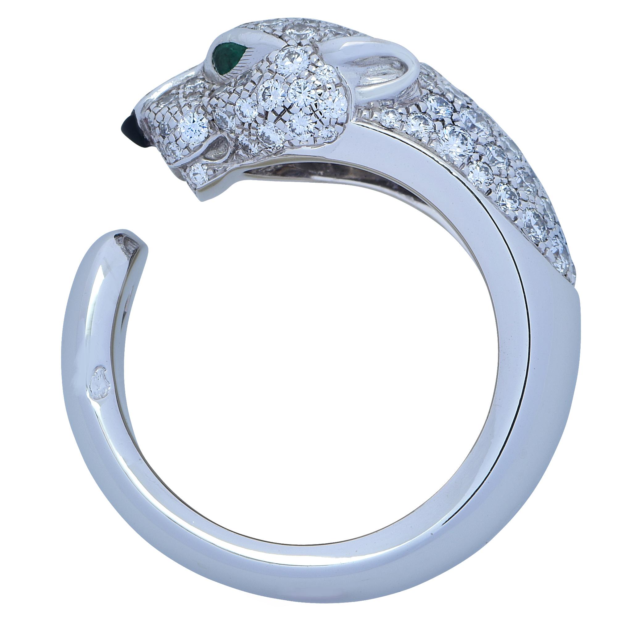 Modern Panthere de Cartier Diamond Ring