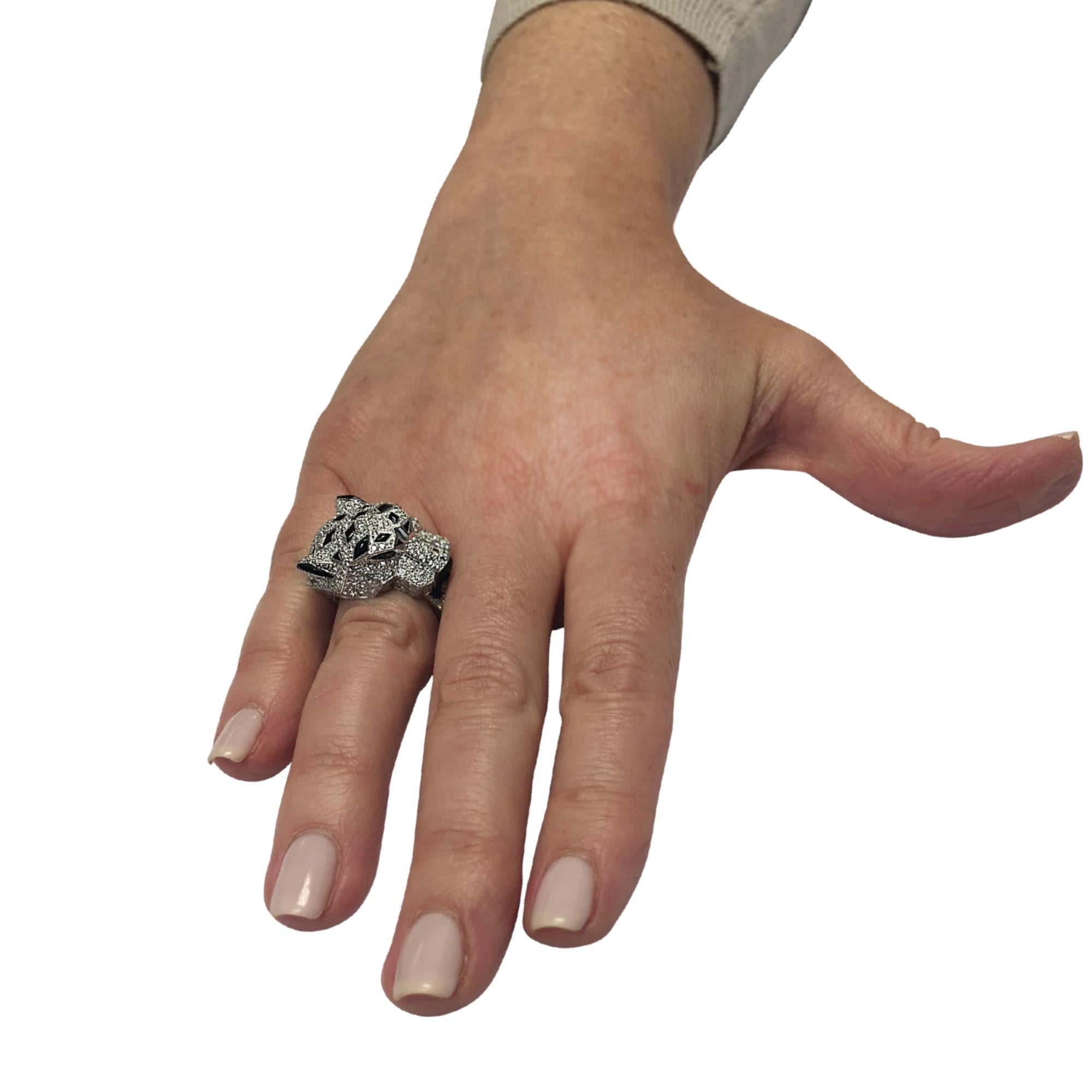 cartier panthere diamond ring