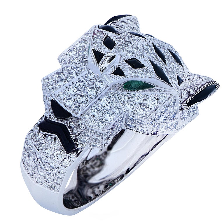Klem Ruwe olie Zijn bekend Panthere de Cartier Diamond Ring at 1stDibs | cartier panthere diamond ring,  cartier leopard ring, cartier panther ring diamond