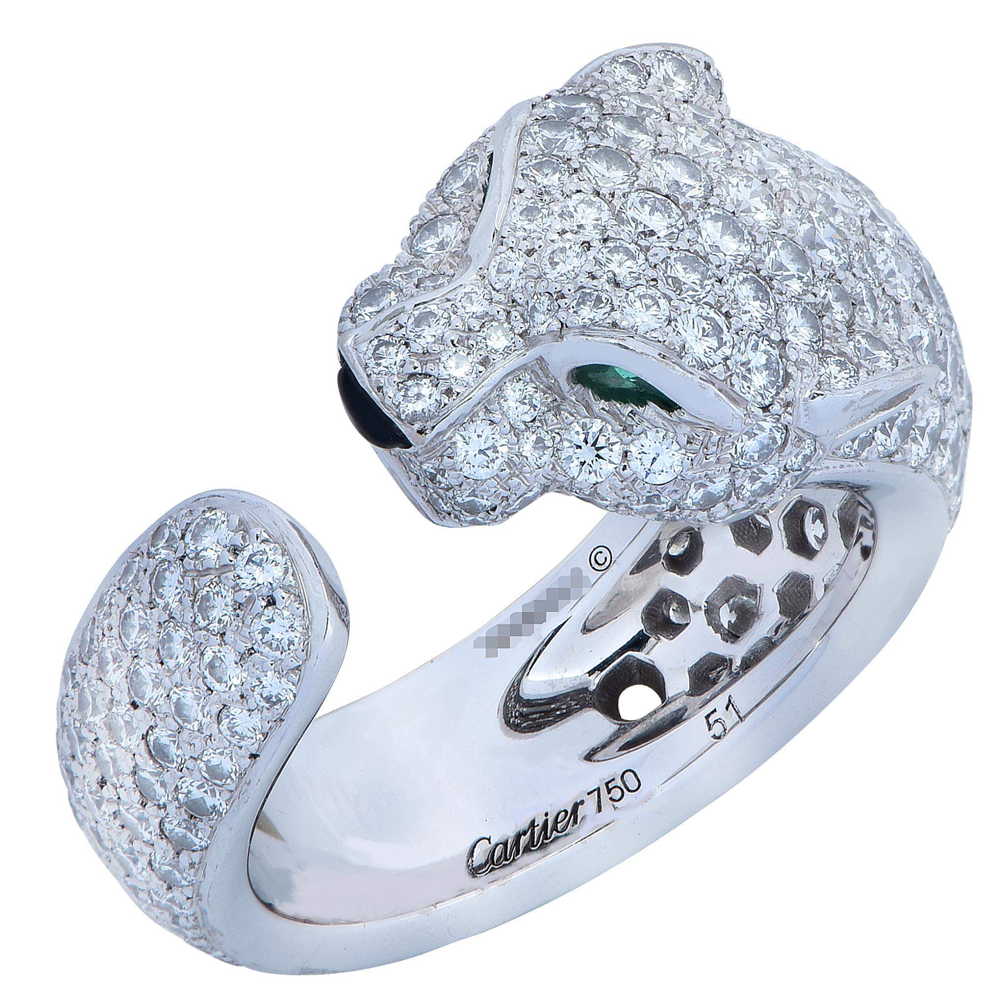 cartier panther diamond ring price
