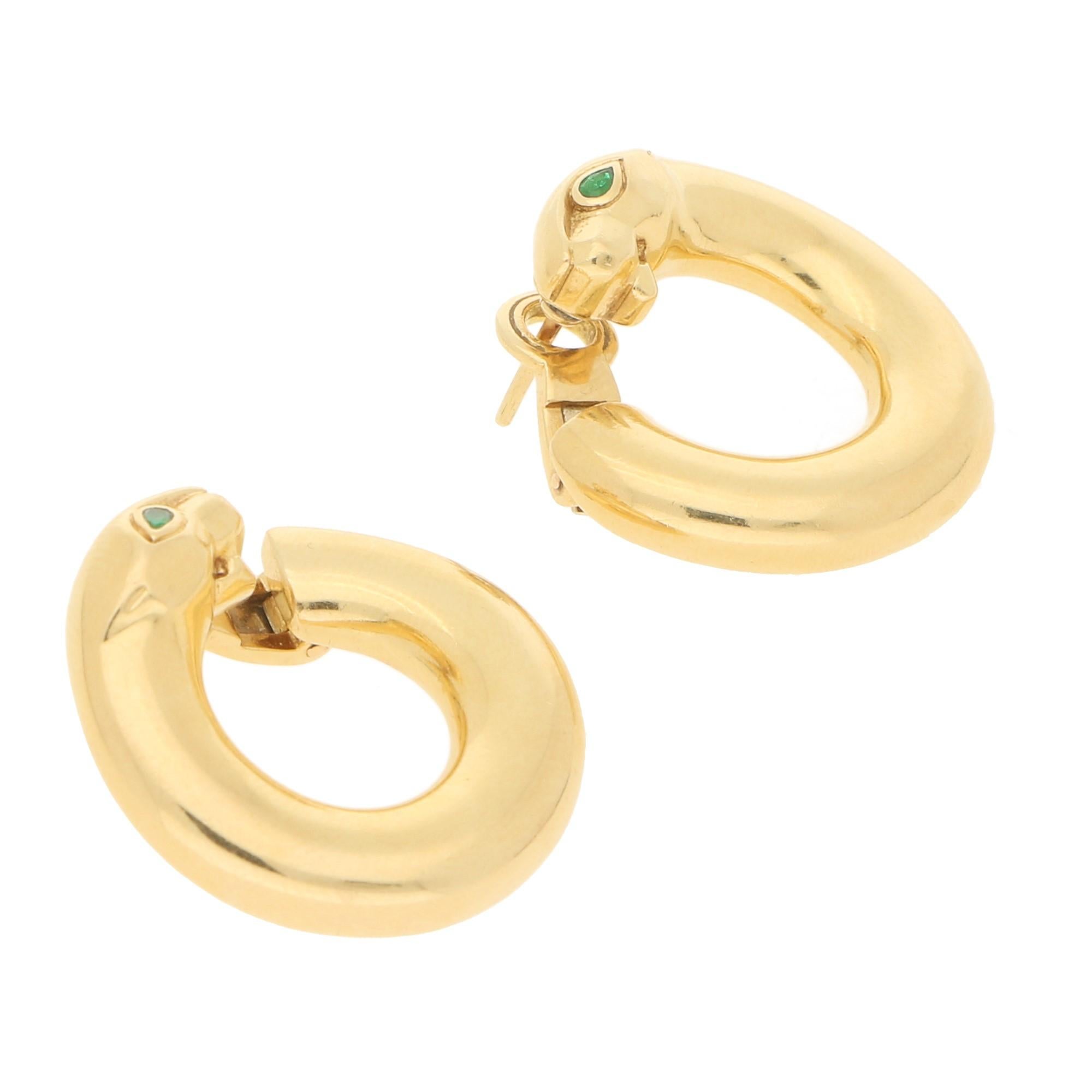 vintage cartier panther earrings
