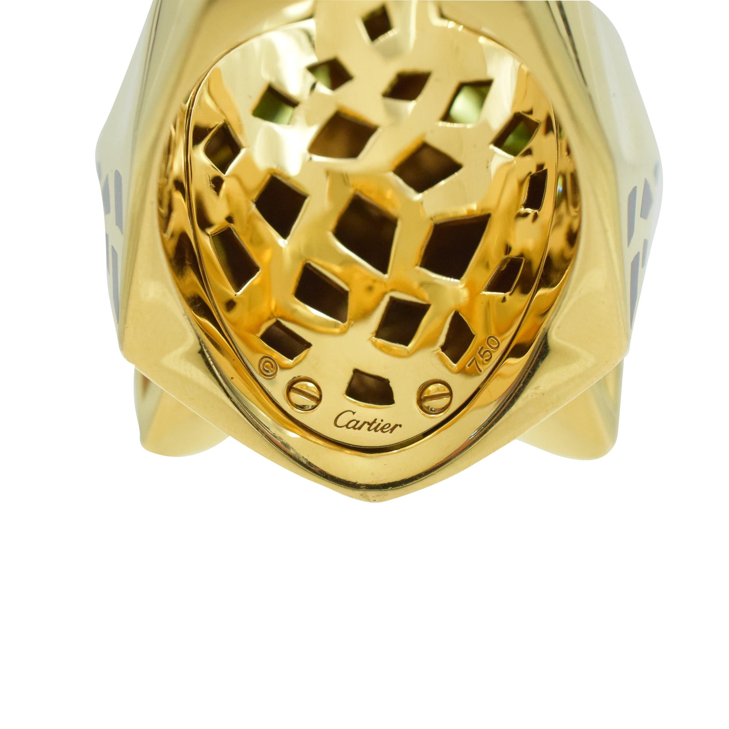 Panthère De Cartier Large Ring in 18k Yellow Gold In Excellent Condition In New York, NY