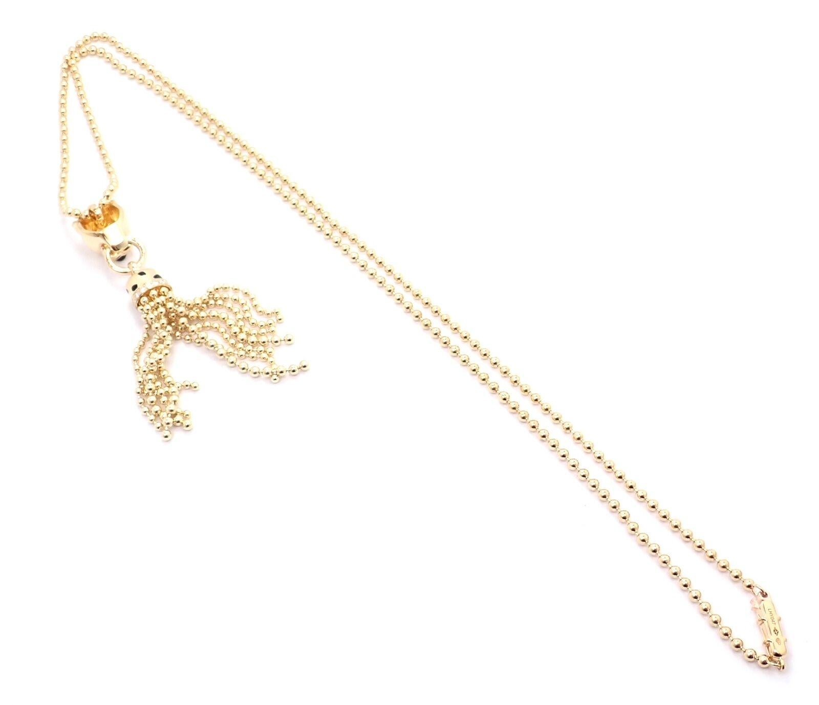 Panthere De Cartier Halskette aus Gelbgold mit Panther-Diamant und Tsavorit im Zustand „Hervorragend“ in Southampton, PA