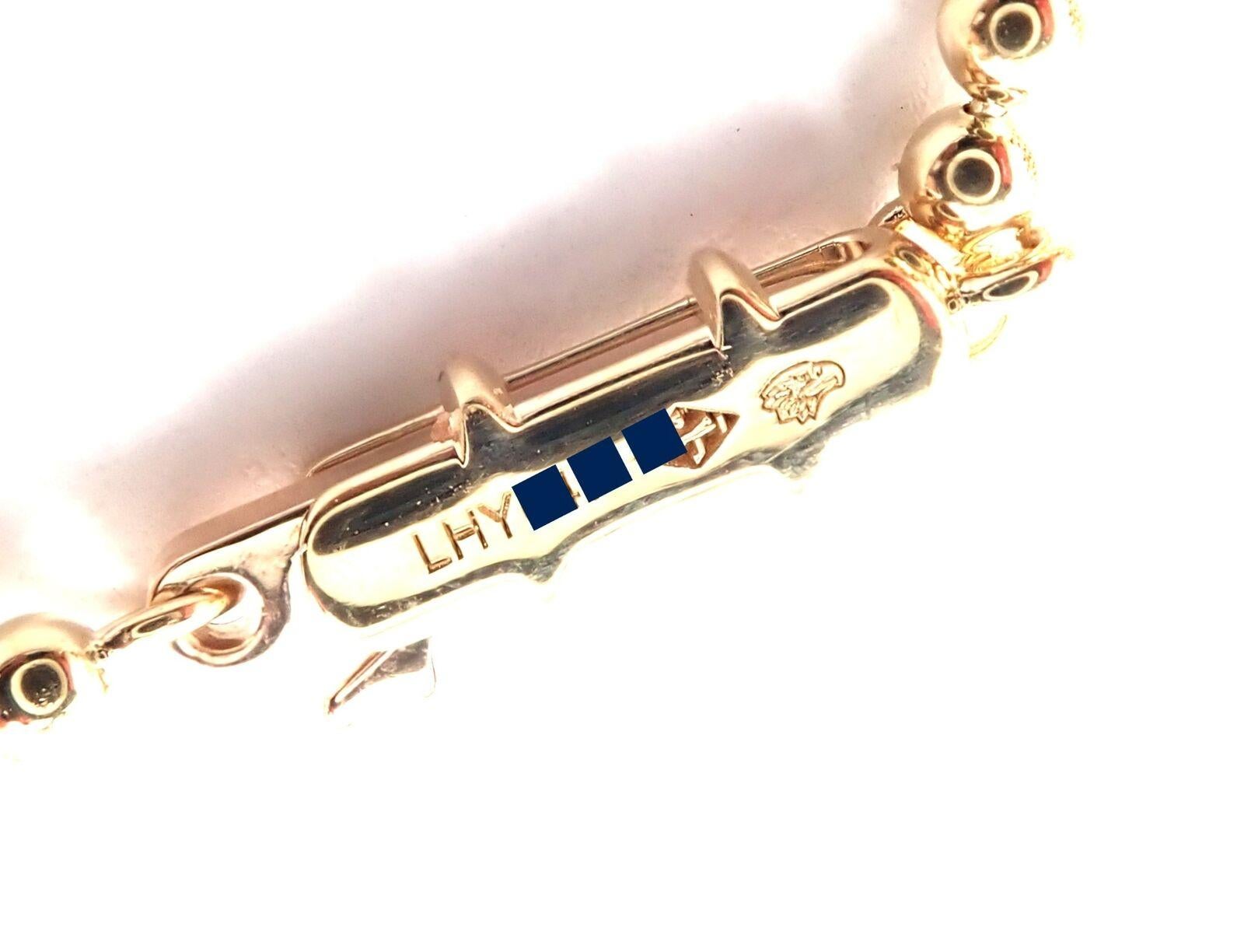 Panthere De Cartier Halskette aus Gelbgold mit Panther-Diamant und Tsavorit 2