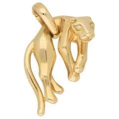 Vintage 'Panthere De Cartier' Panther Pendant in solid 18 Karat Yellow Gold