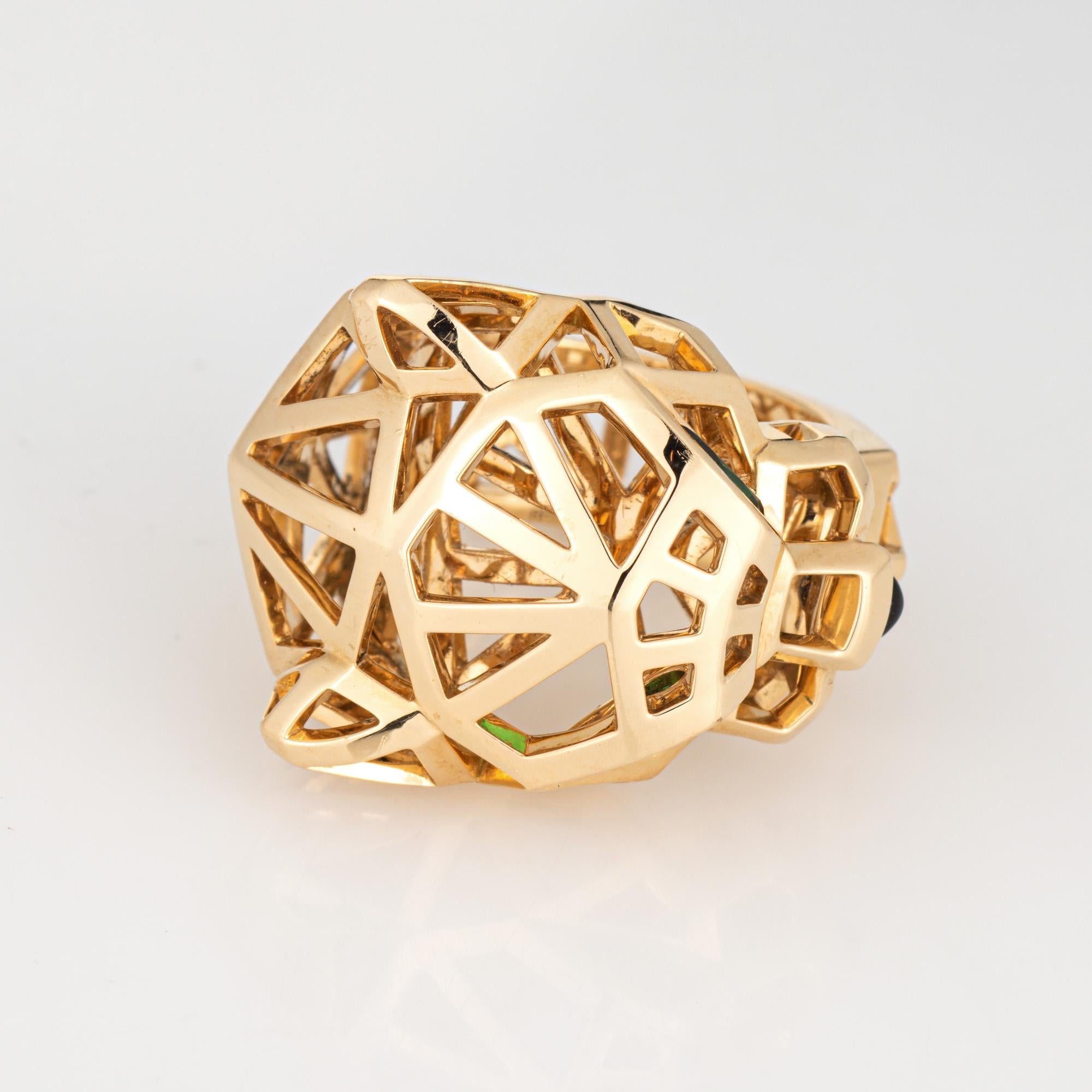 Panthere de Cartier Ring 18k Gelbgold Gr. 6,25 53 Nachlass signiert Schmuck (Tropfenschliff) im Angebot