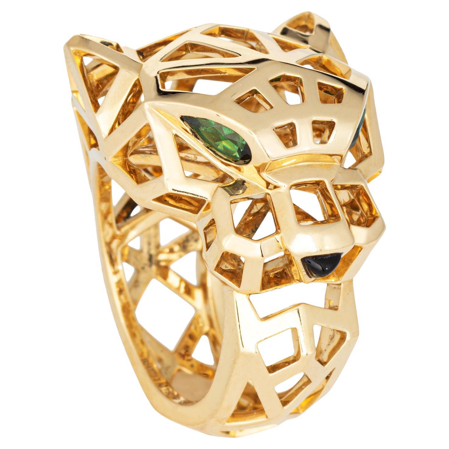 Panthere de Cartier Ring 18k Gelbgold Gr. 6,25 53 Nachlass signiert Schmuck im Angebot