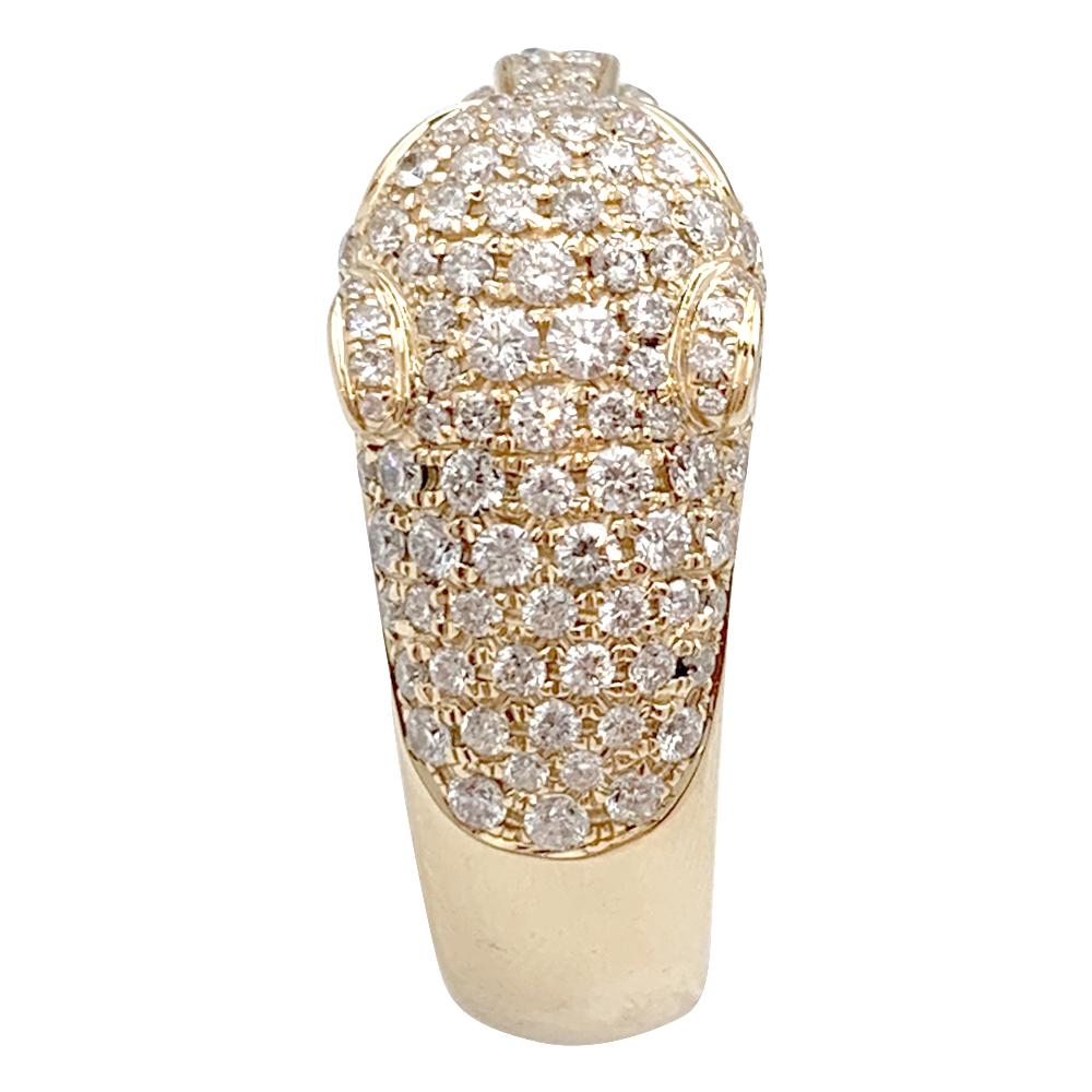 Contemporary Panthère de Cartier Ring, Emeralds, Onyx and Diamonds
