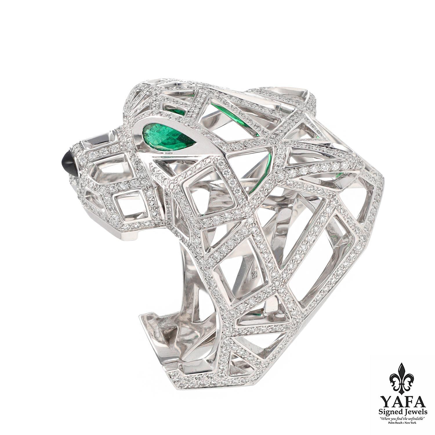 Round Cut Panthère De Cartier Ring For Sale