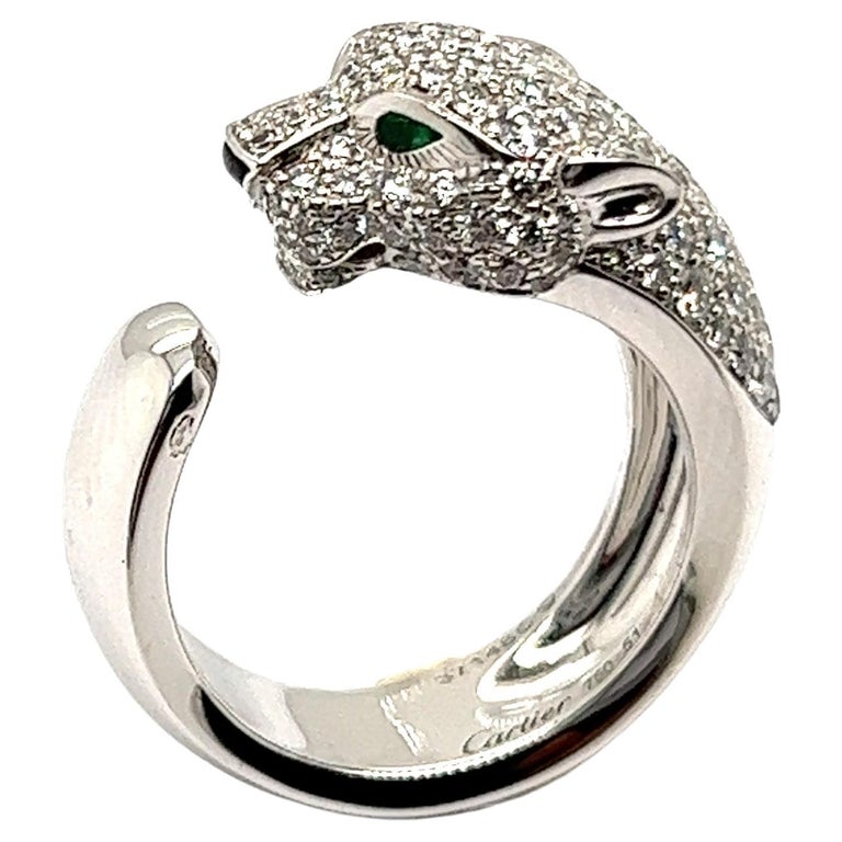 Panthère De Cartier Ring in White Gold For Sale at 1stDibs | cartier tiger  ring, tiger ring cartier, cartier zebra ring