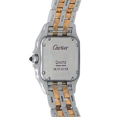 Panthere de Cartier Two Tone Men's Watch 18 Karat Yellow Gold and Steel