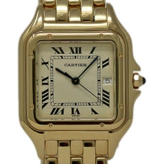 Panthere de Cartier Unisex 18 Karat Yellow Gold Watch