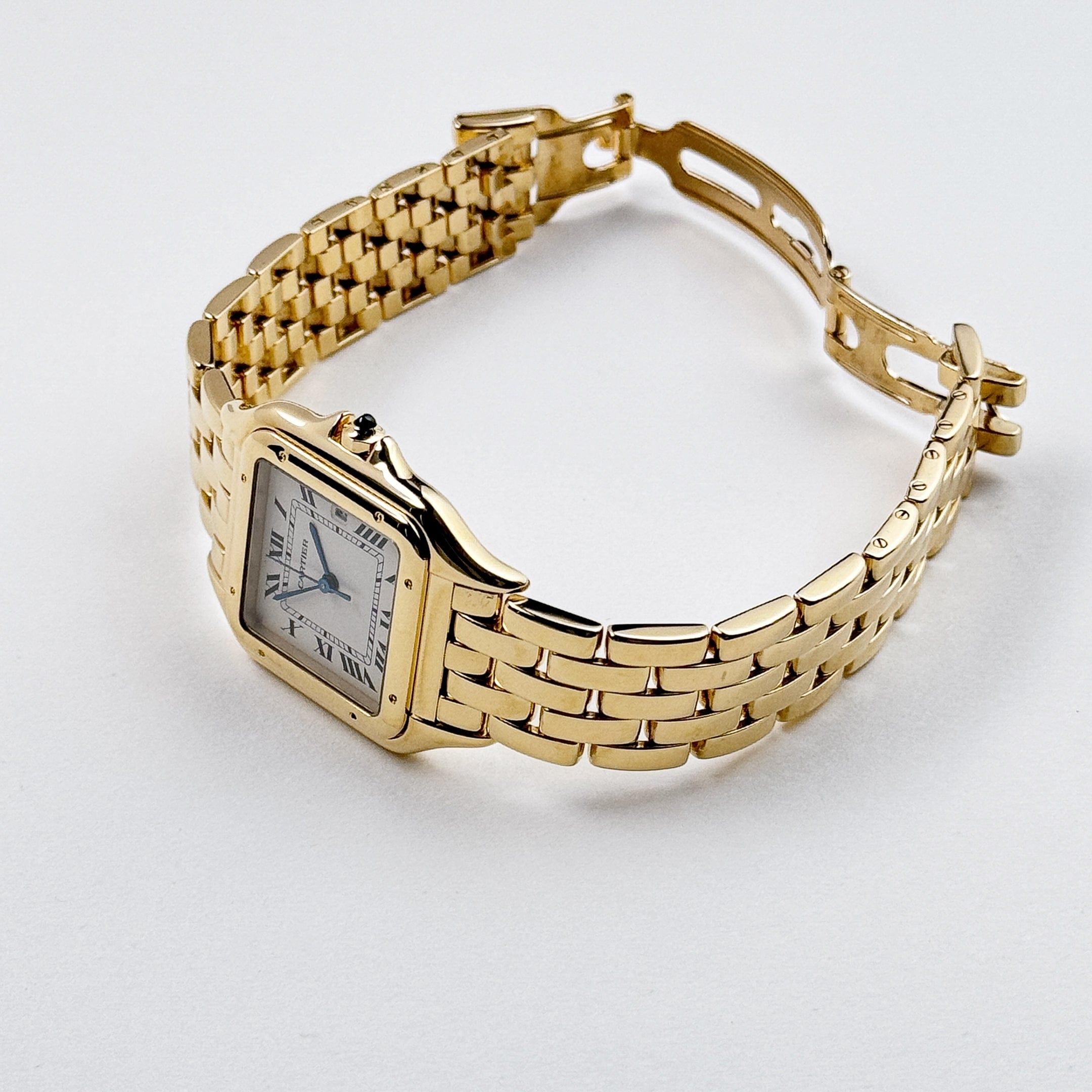 Panthère de Cartier W25014B9 'Ladies' Yellow Gold White Dial Quartz Pour femmes en vente