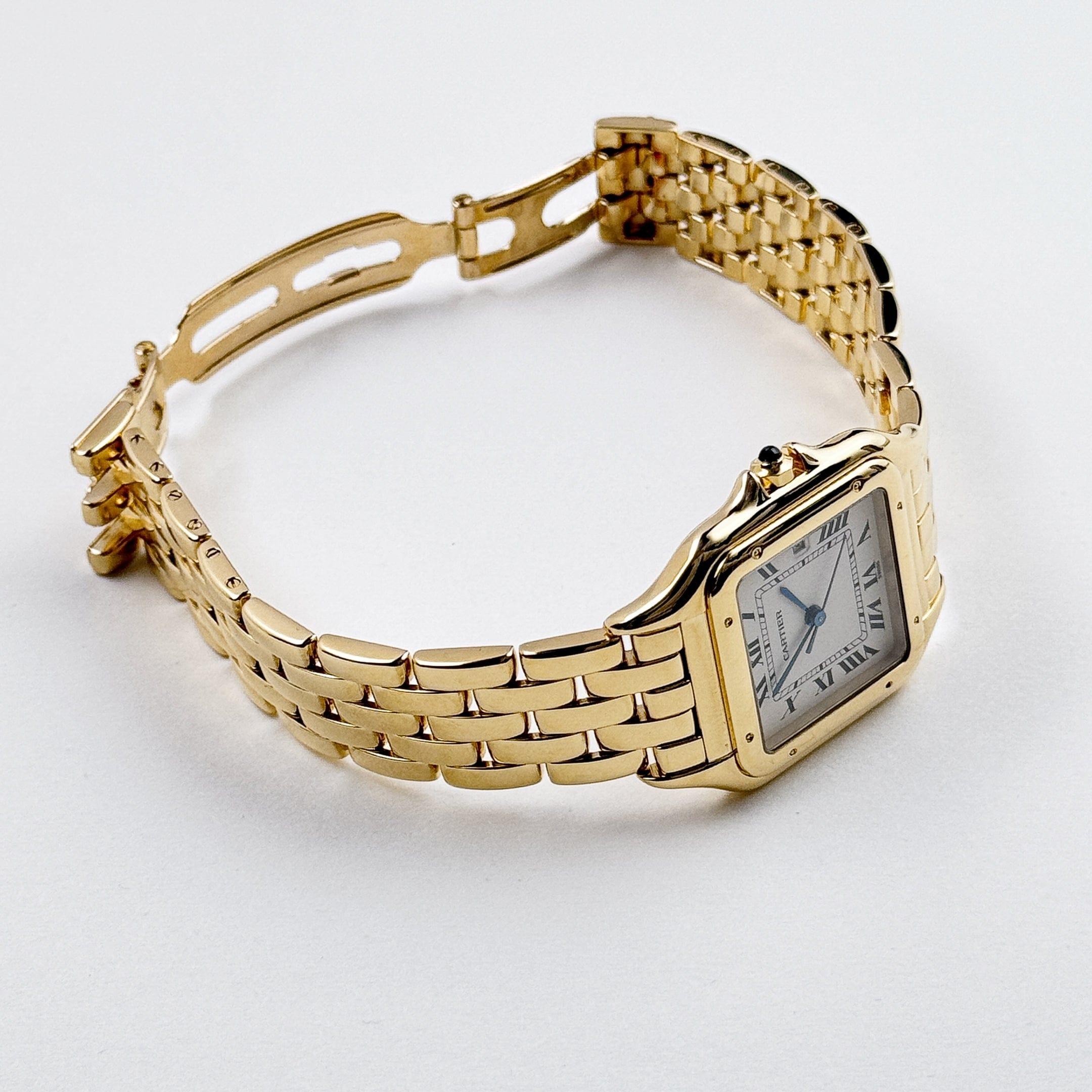 Panthère de Cartier W25014B9 'Ladies' Yellow Gold White Dial Quartz en vente 1