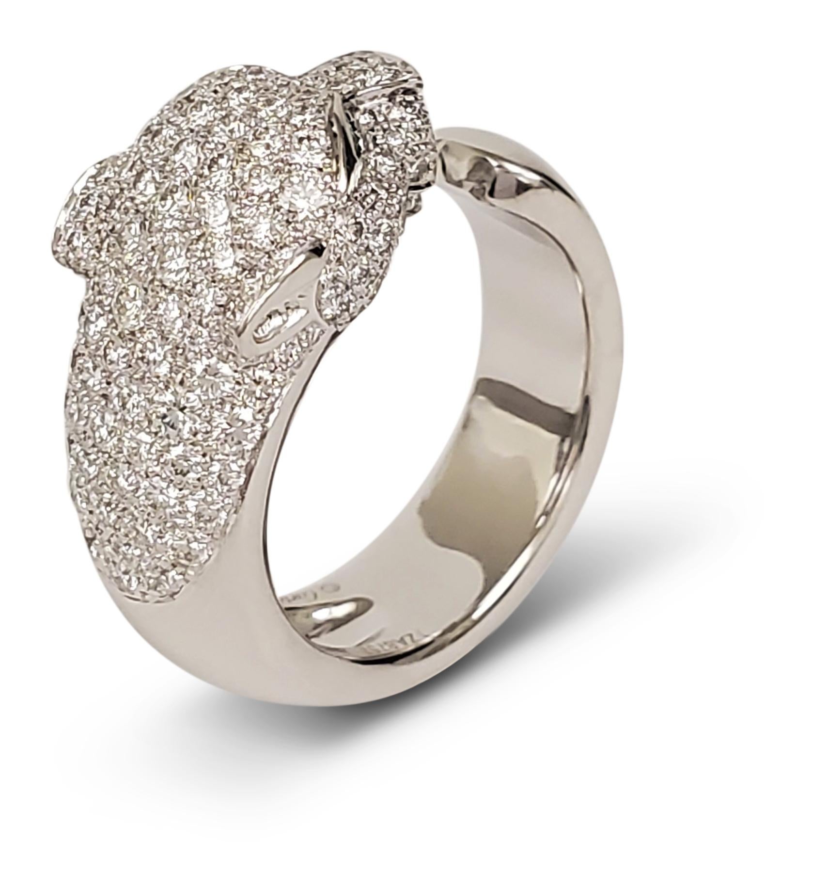 cartier panthere diamond ring