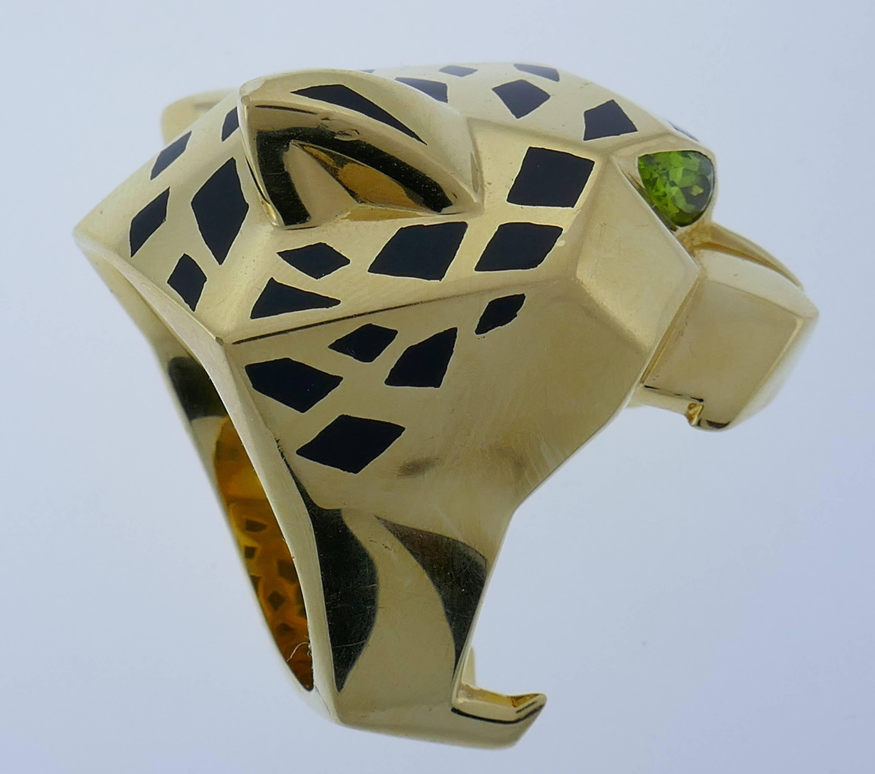 cartier panther ring black jasper