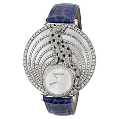 Panthére Royale De Cartier Diamond and Lacquer Wristwatch