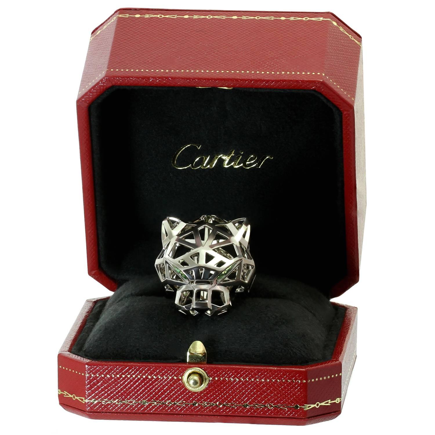 cartier panther ring silver