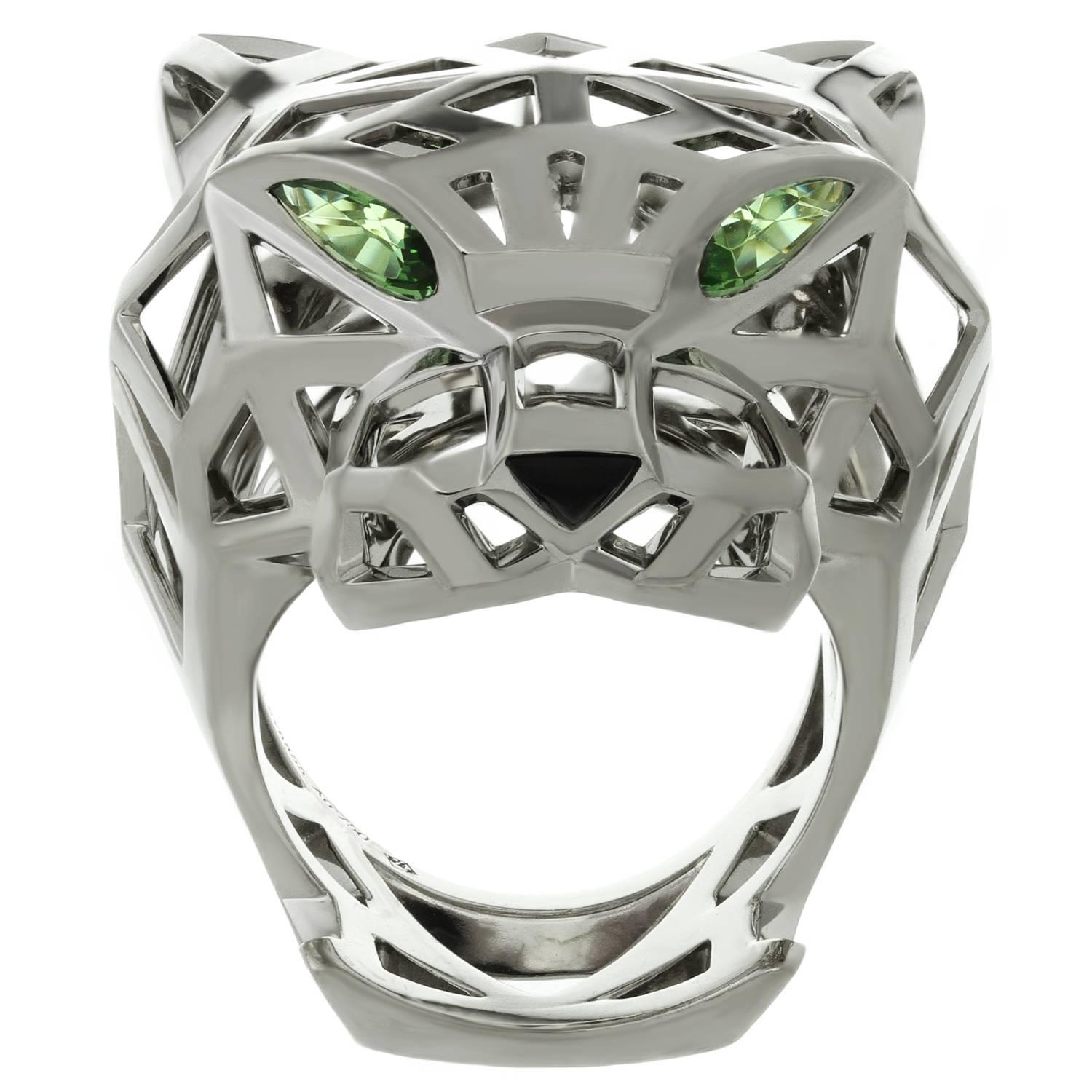 cartier panther ring silver