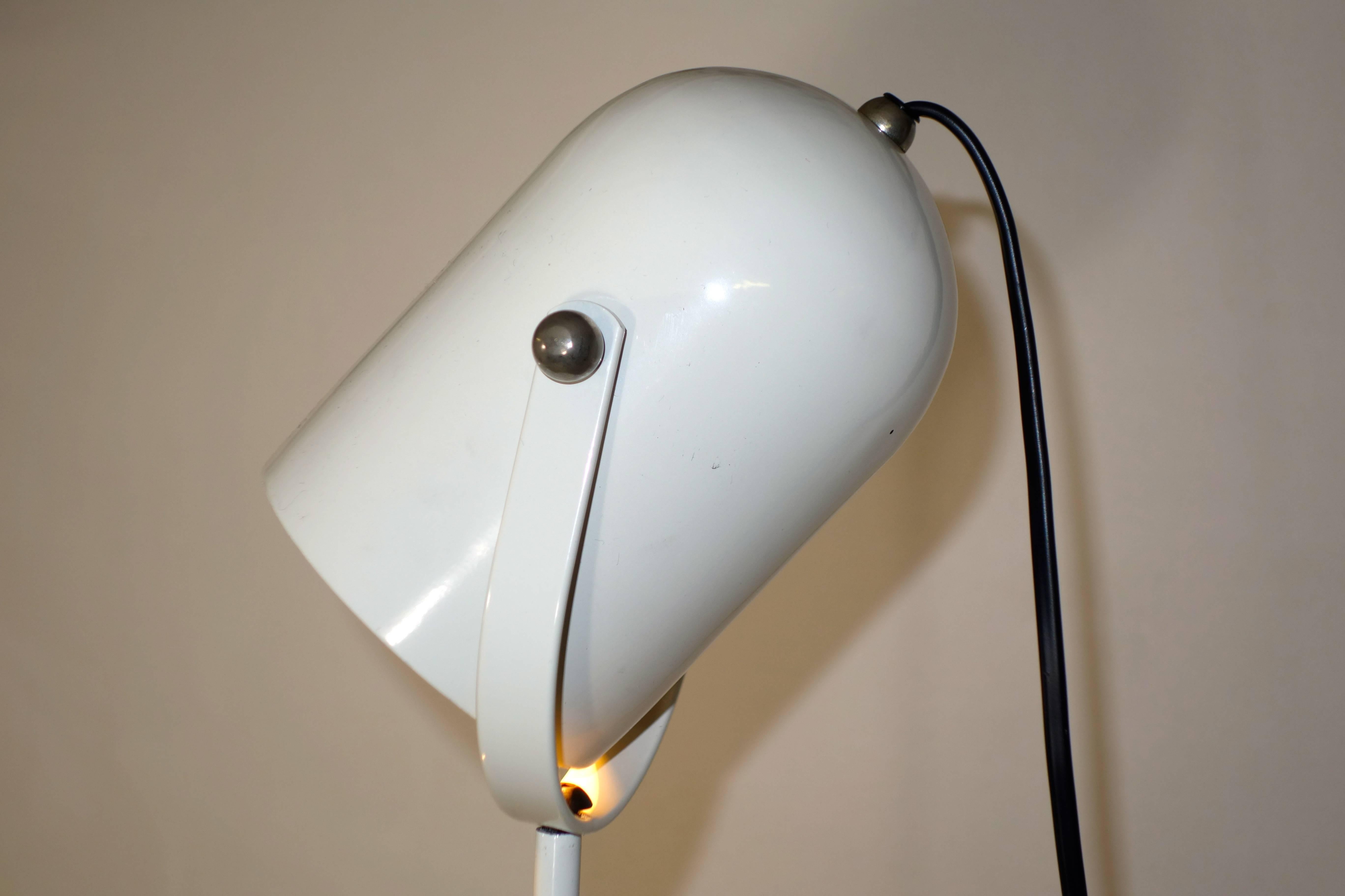 Steel Pair of Postmodern Floor Lamps Panto Beam by Danish designer Verner Panton  For Sale
