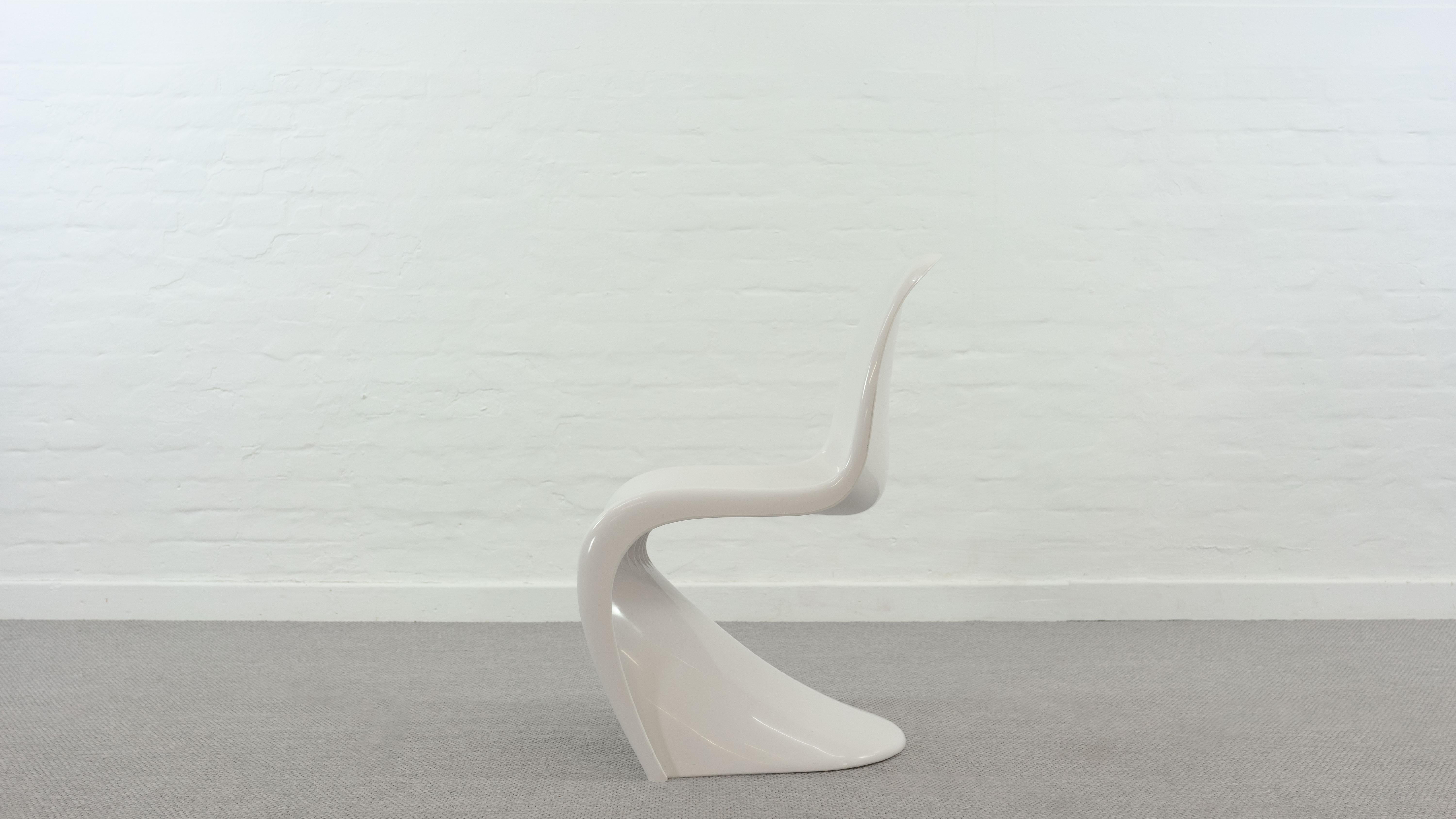 Space Age Panton Chair by Verner Panton for Herman Miller / Fehlbaum, in white 1976 For Sale