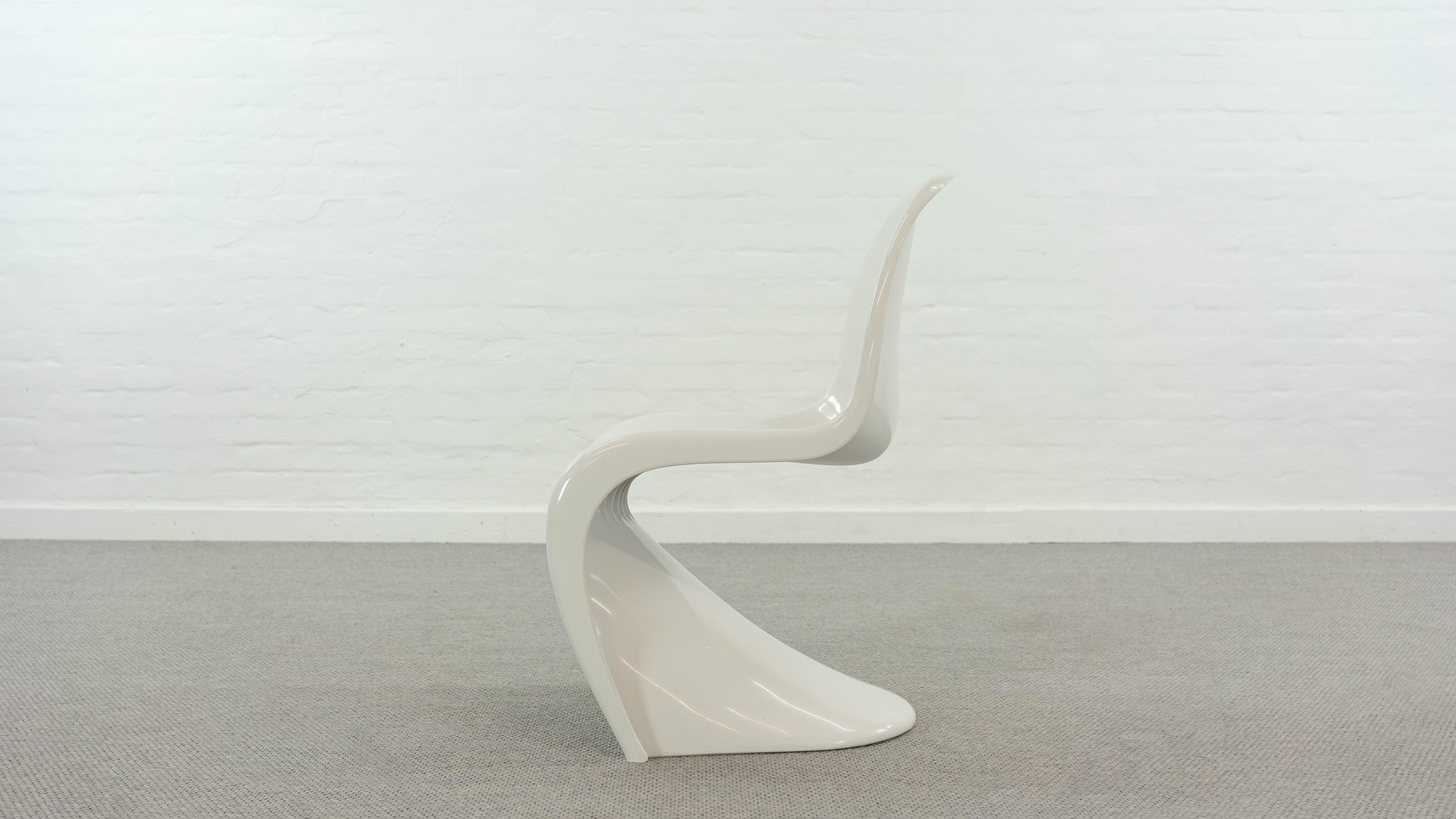 Space Age Panton Chair by Verner Panton for Herman Miller / Fehlbaum, in white 1976 For Sale