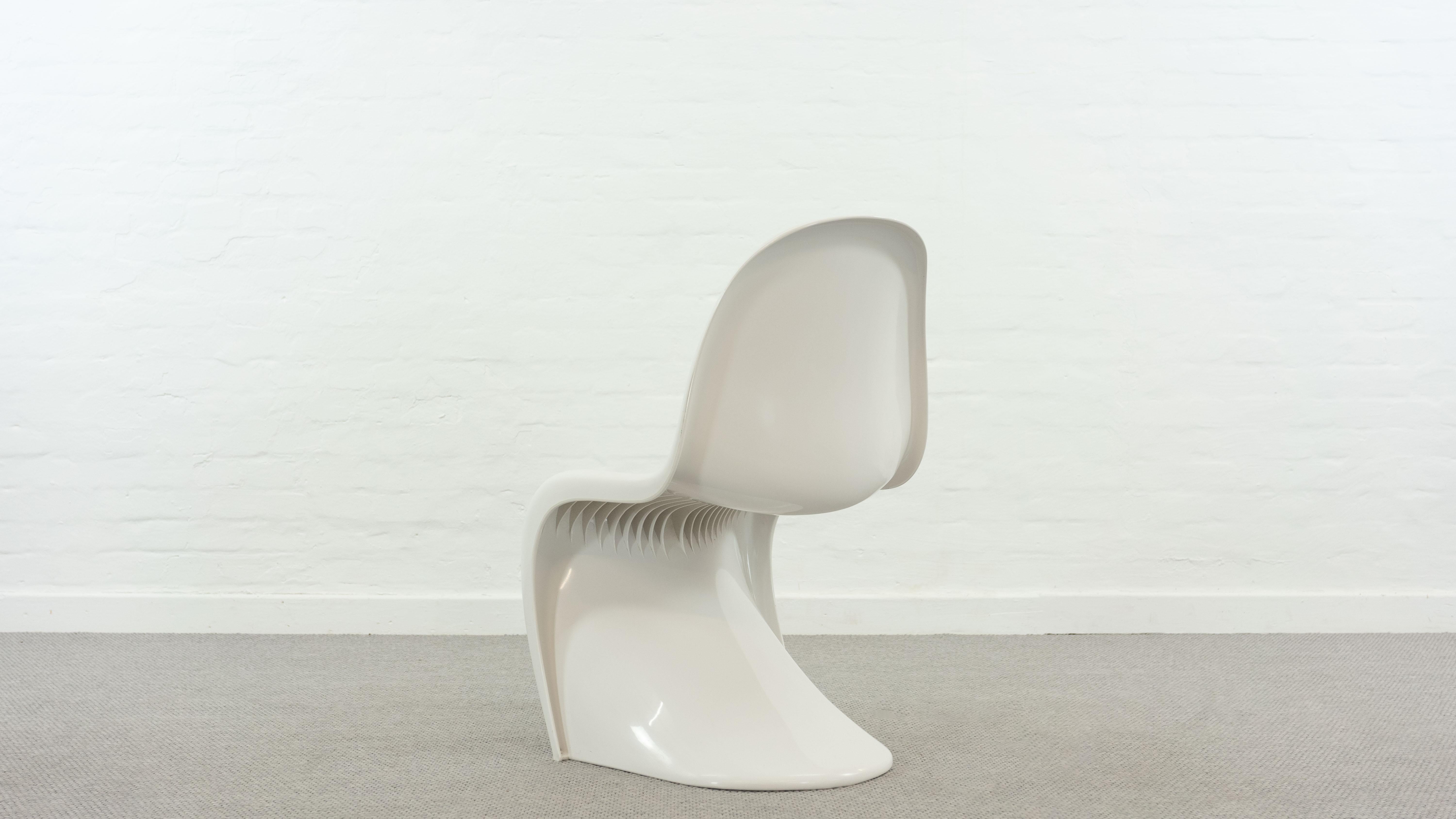 German Panton Chair by Verner Panton for Herman Miller / Fehlbaum, in white 1976 For Sale