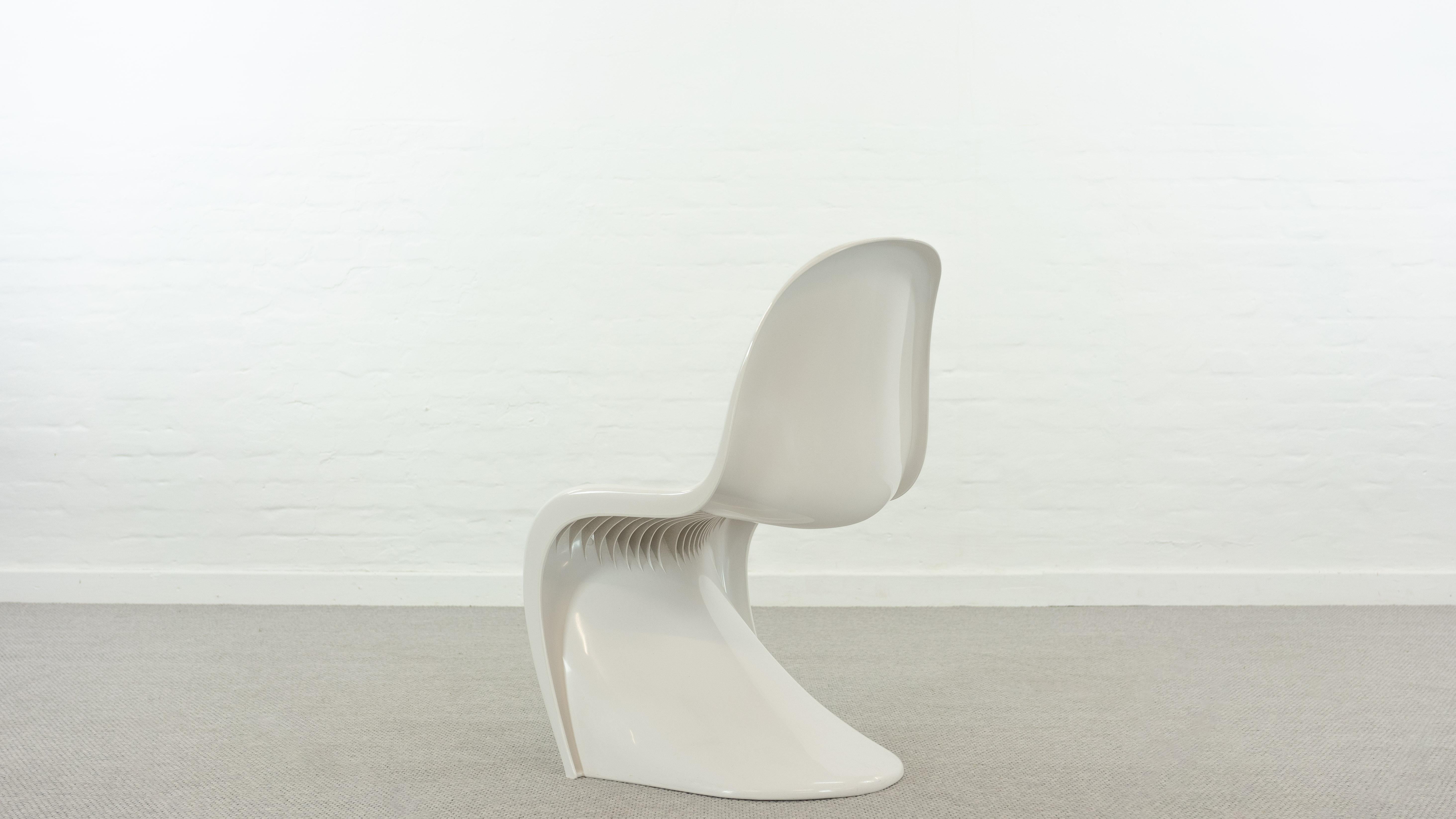 German Panton Chair by Verner Panton for Herman Miller / Fehlbaum, in white 1976 For Sale