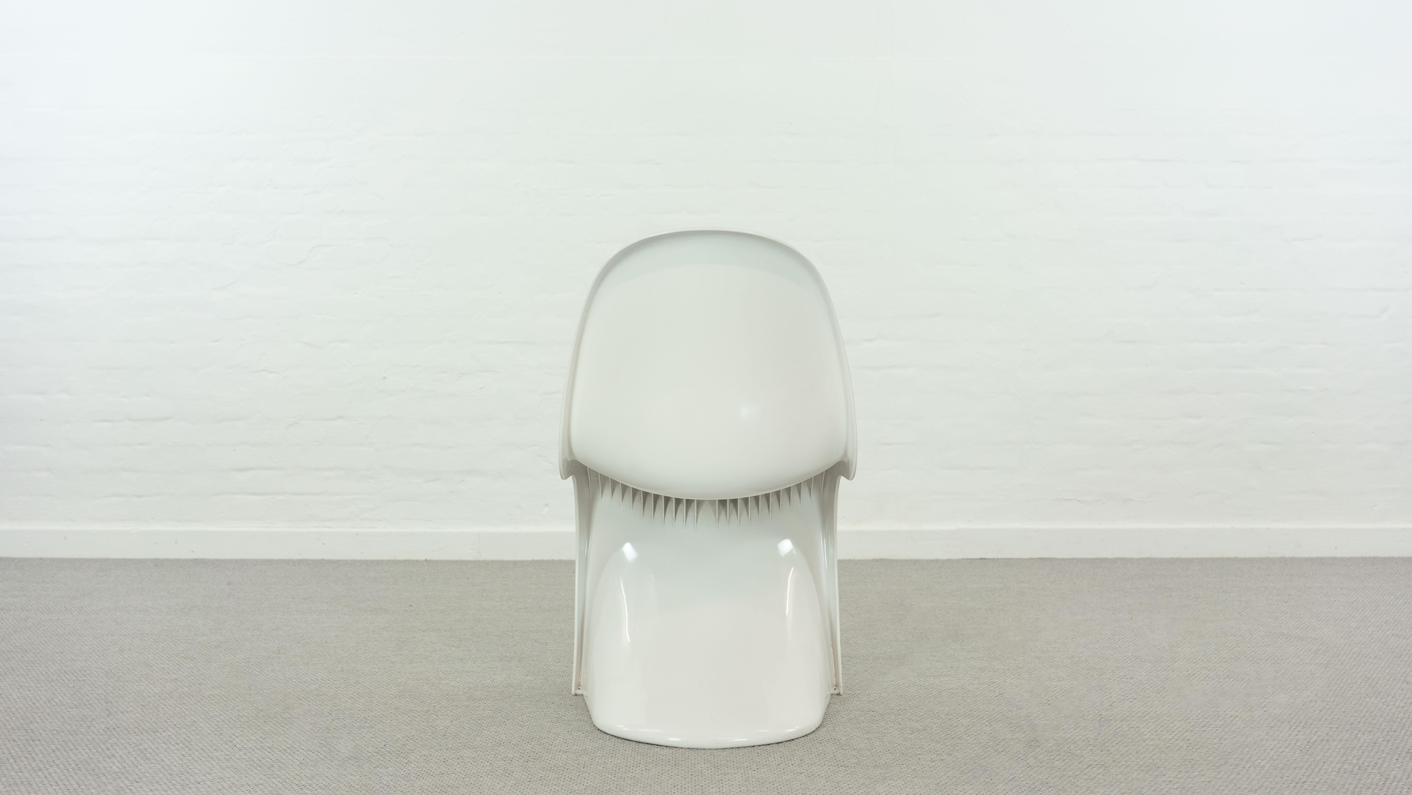 Panton Chair by Verner Panton for Herman Miller / Fehlbaum, in white 1976 In Good Condition For Sale In Halle, DE