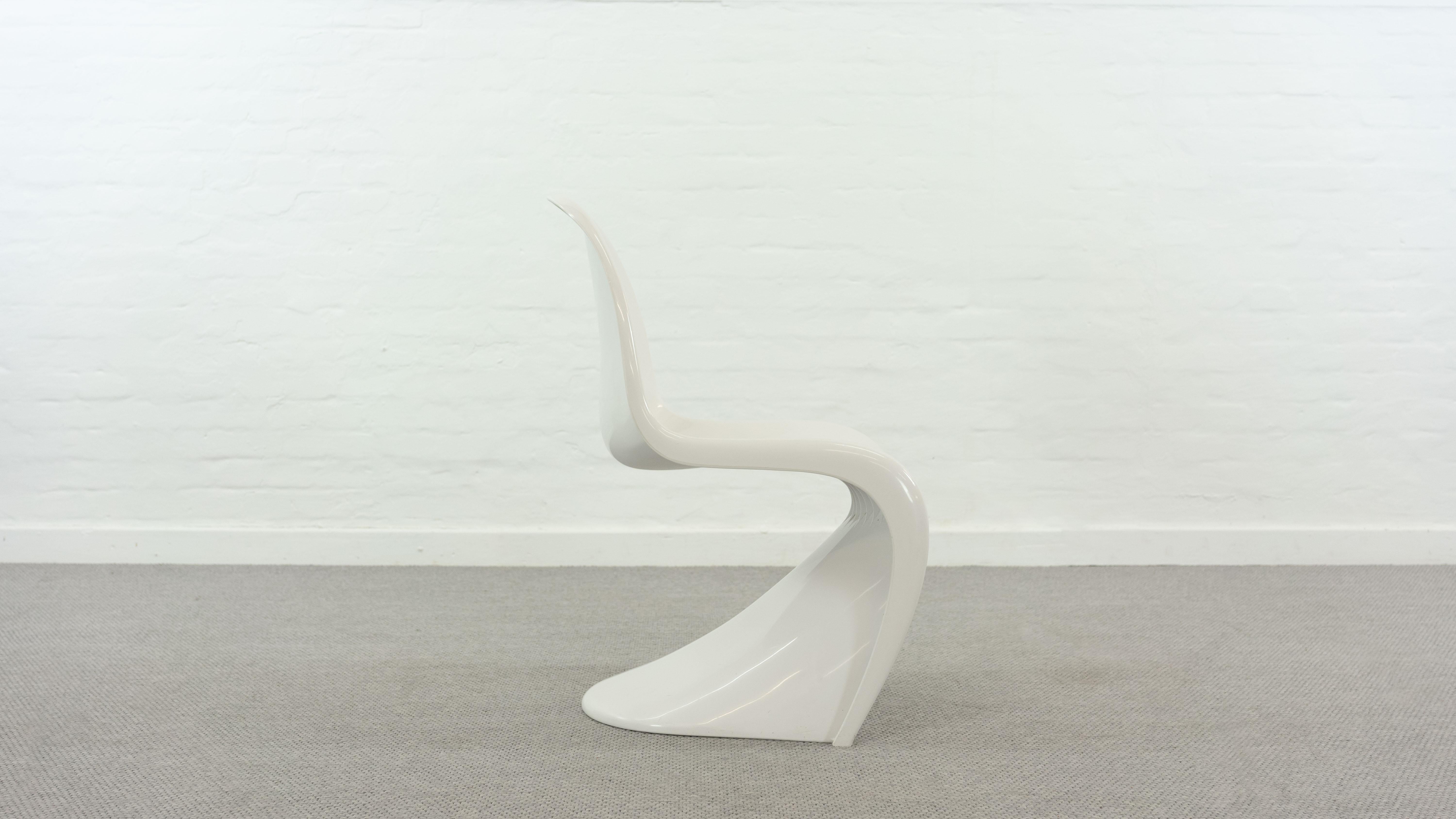 Plastic Panton Chair by Verner Panton for Herman Miller / Fehlbaum, in white 1976 For Sale