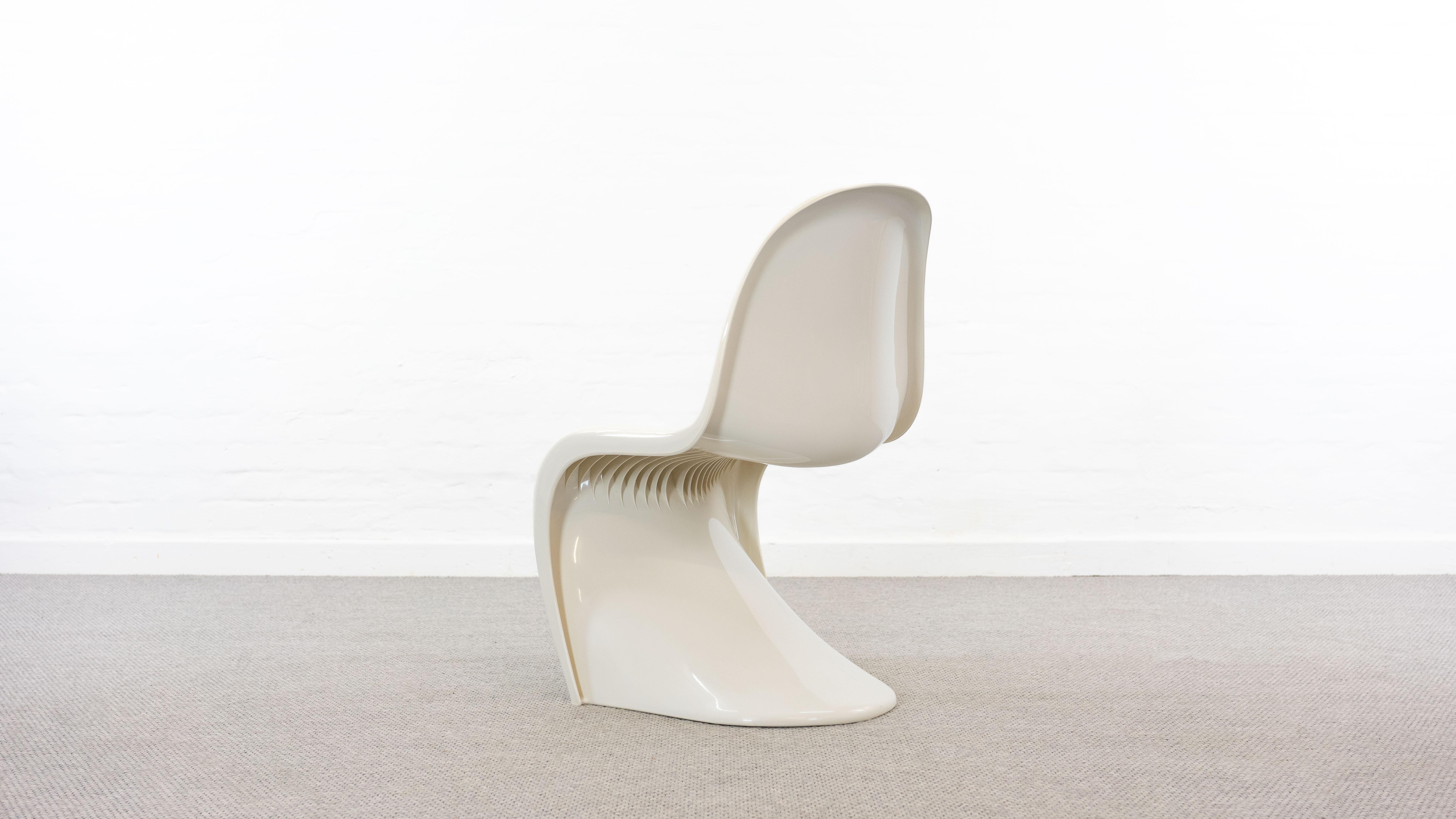 Panton Chair in White by Verner Panton for Fehlbaum / Herman Miller 1979 In Good Condition In Halle, DE