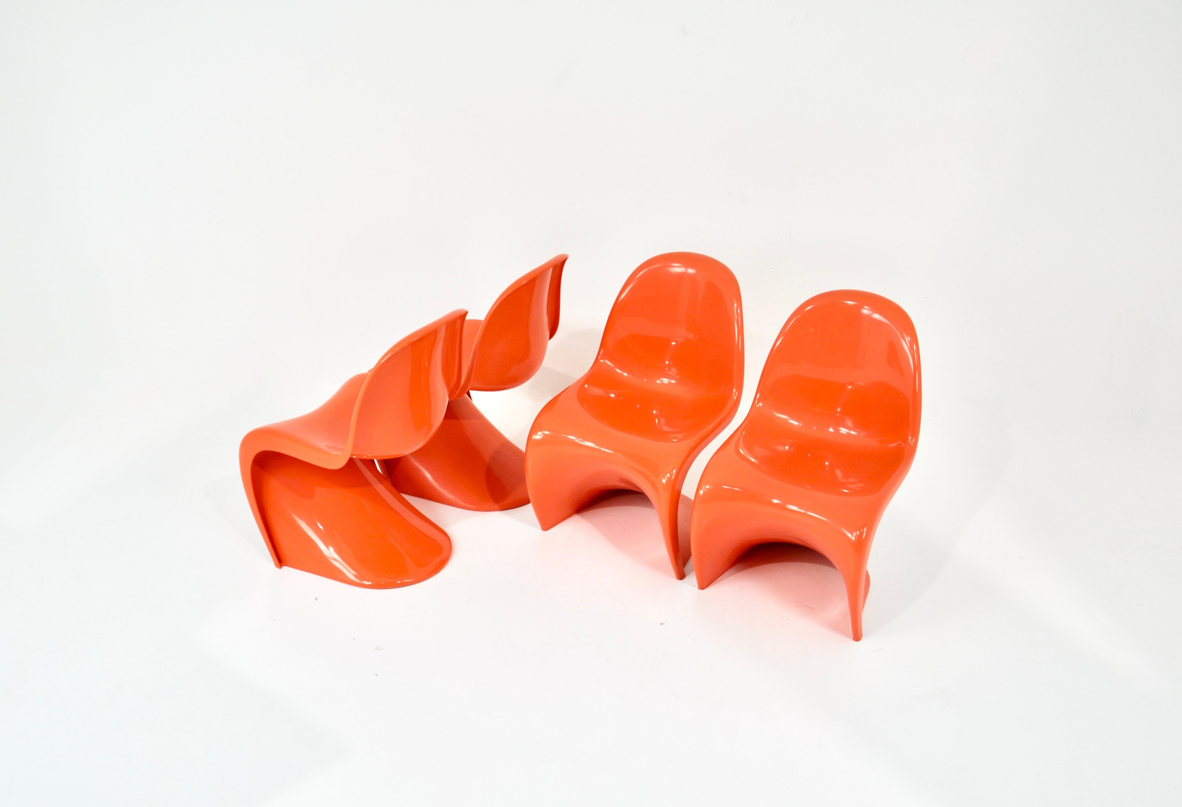 Mid-Century Modern Panton chairs by Verner Panton for Herman Miller / Felhbaum, 1970s