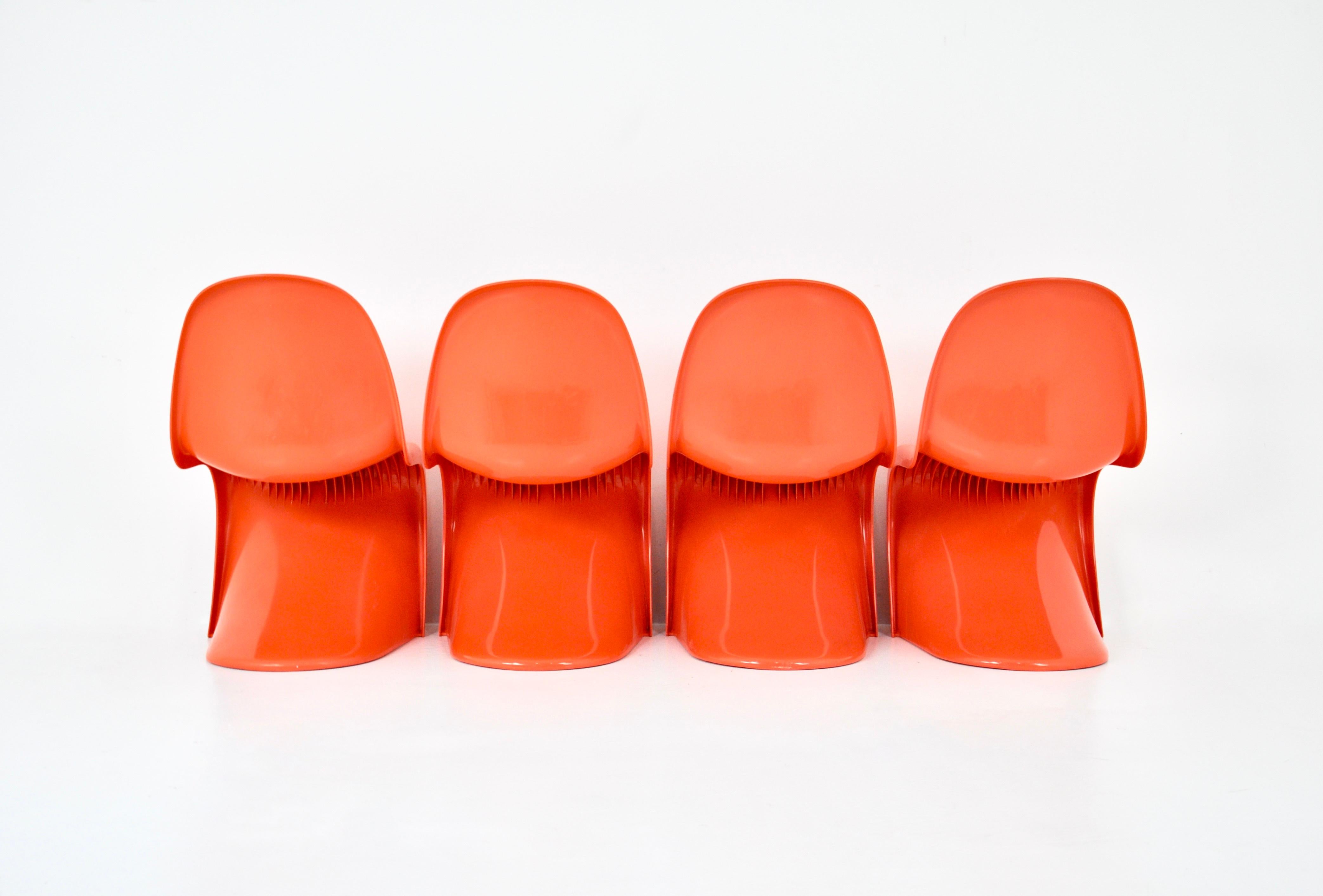 Late 20th Century Panton chairs by Verner Panton for Herman Miller / Felhbaum, 1970s
