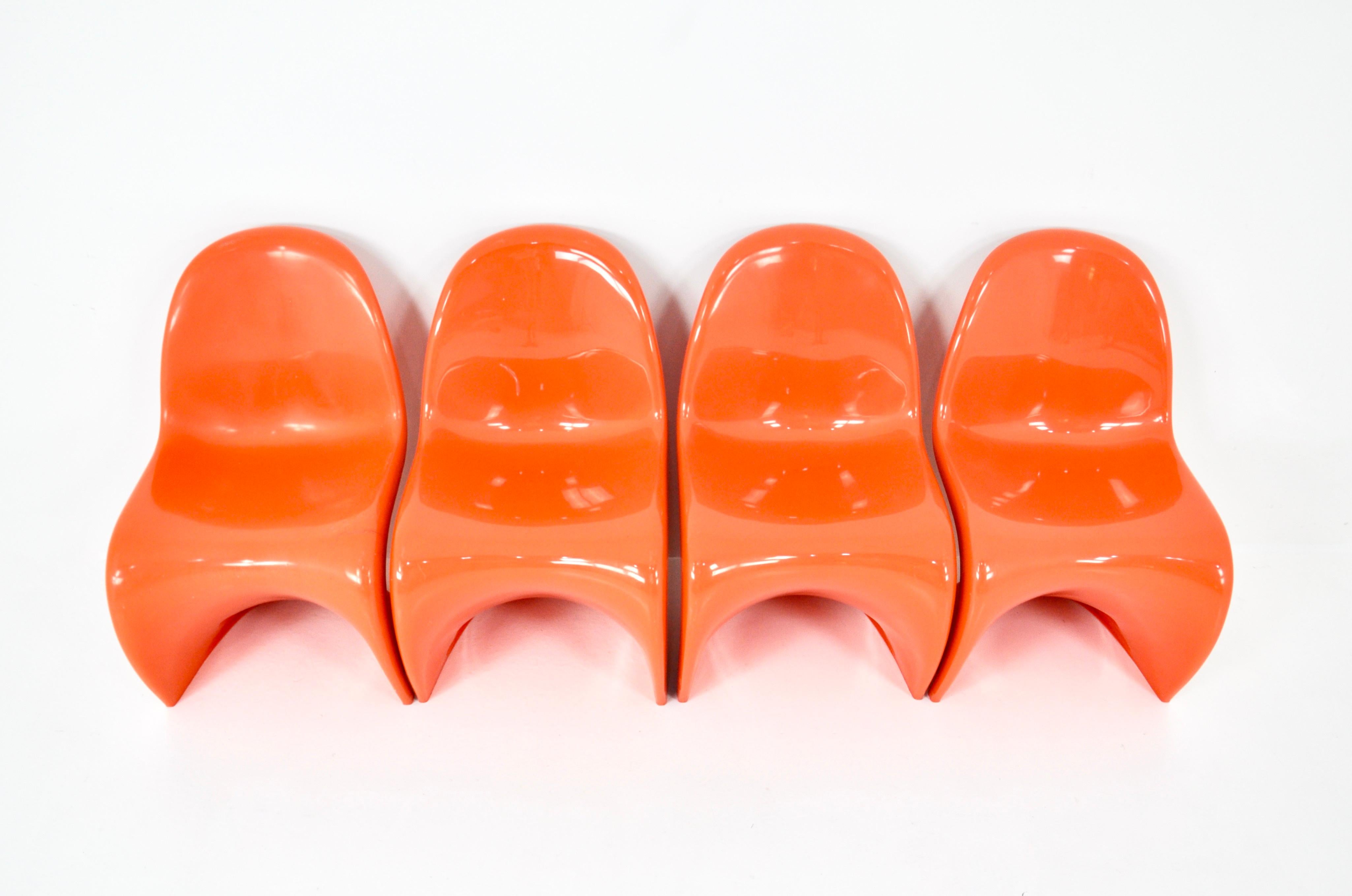 Panton chairs by Verner Panton for Herman Miller / Felhbaum, 1970s 1