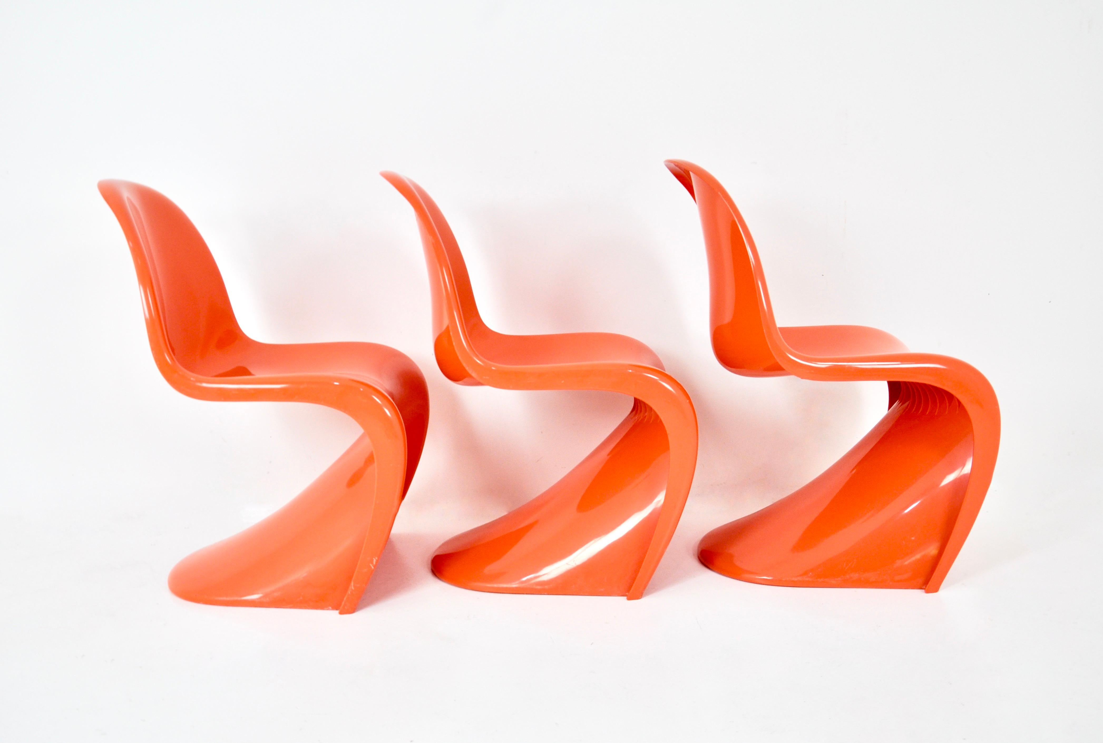Mid-Century Modern Panton chairs by Verner Panton for Herman Miller / Felhbaum, 1970s