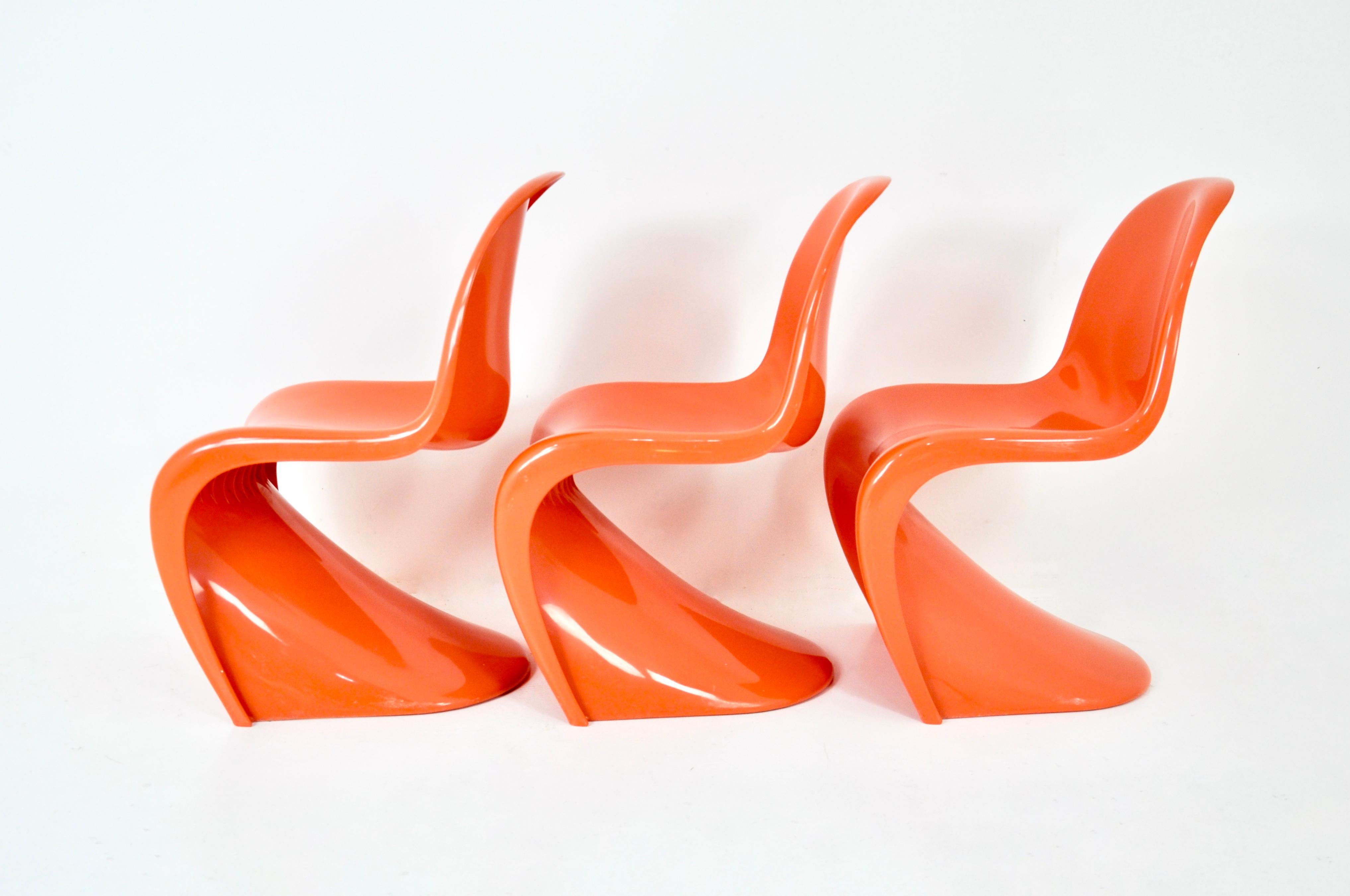 Panton chairs by Verner Panton for Herman Miller / Felhbaum, 1970s In Good Condition In bruxelles, BE