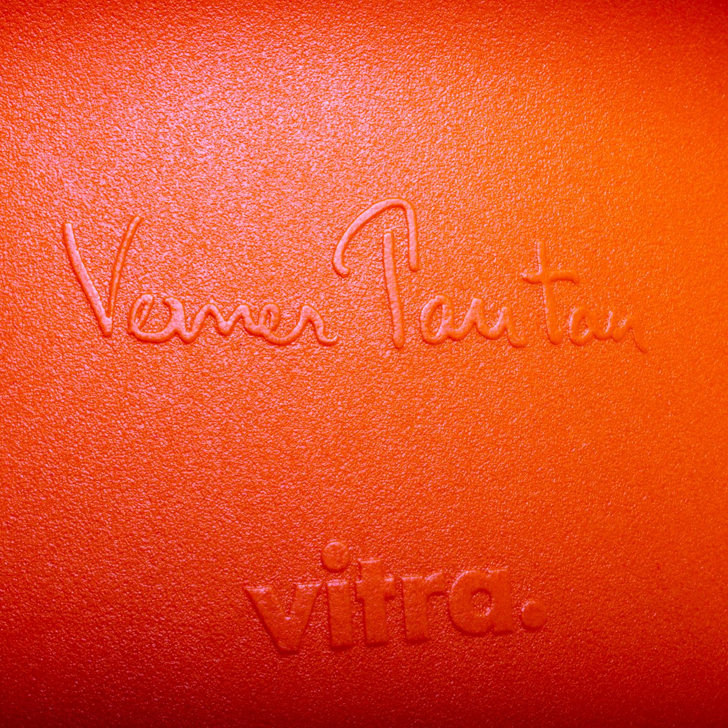 Mid-20th Century Panton Junior Chair by Verner Panton Vitra 1967, Bright Orange Children's Chair For Sale