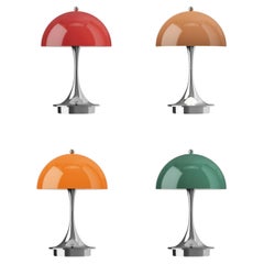 Panton 'Panthella 160' Original Green Portable Table Lamp for Louis Poulsen