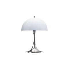 Panton 'Panthella 250' Portable Table Lamp in Chrome Blue Grey for Louis Poulsen