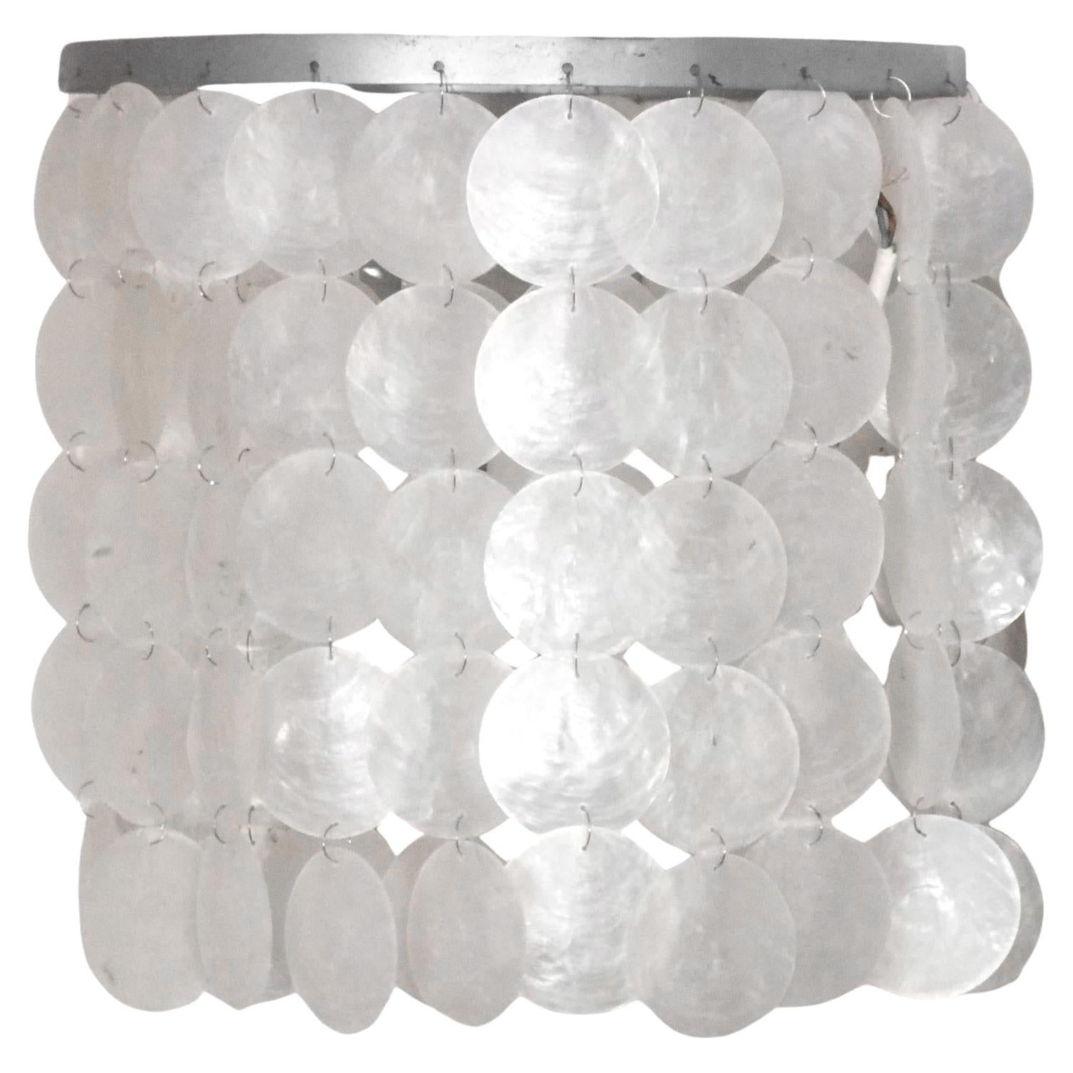 Panton Verner tres apliques shell de j. Luber Swiss años 70 Metal en venta