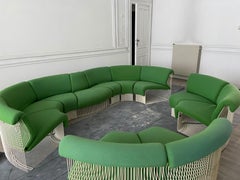 Ensemble de modules de canapé Pantonova, Verner Panton Produit par Fritz Hansen, circa 1975