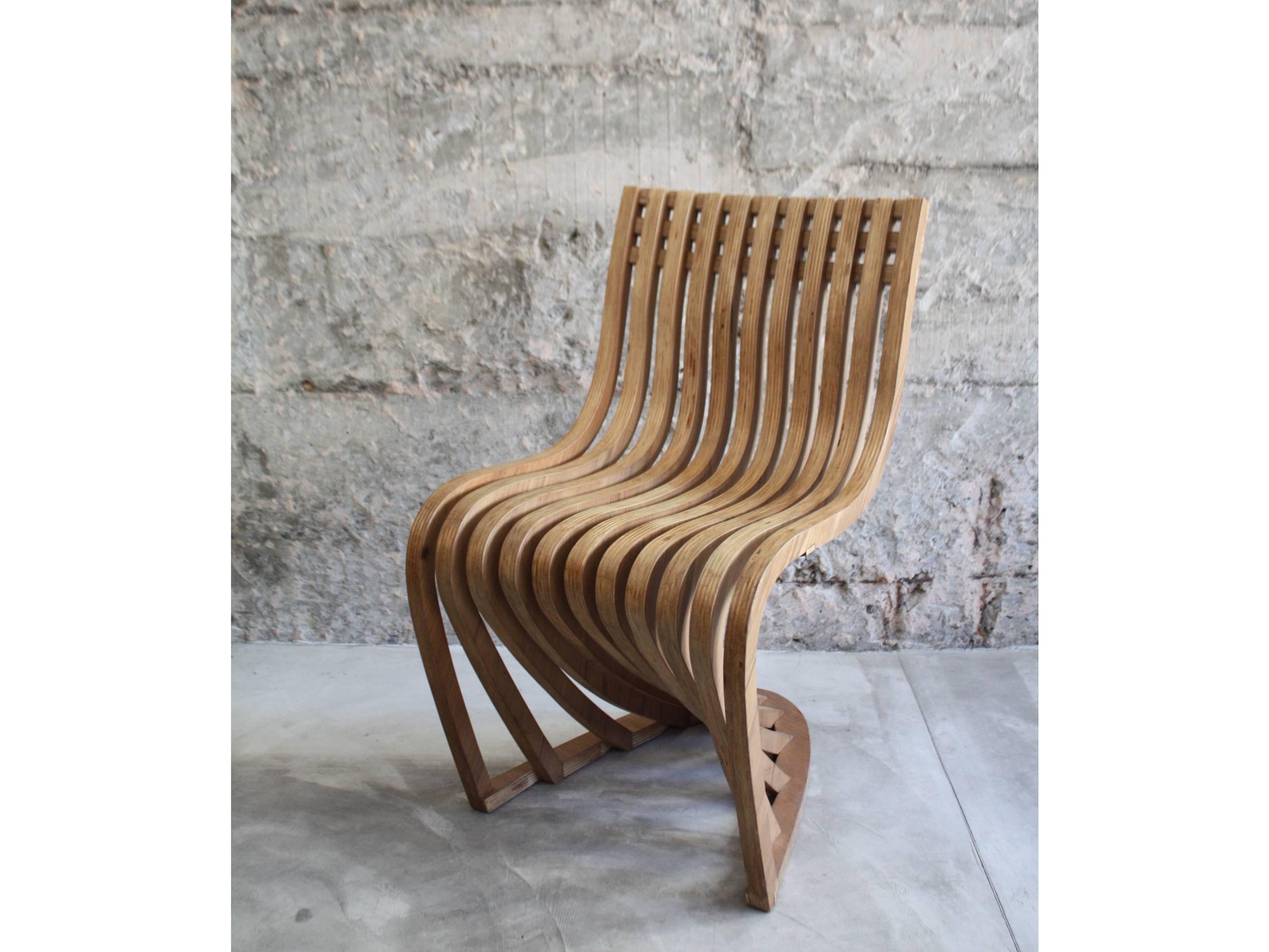 Pantosh Brazilian Contemporary Wood Chair by Lattoog 1