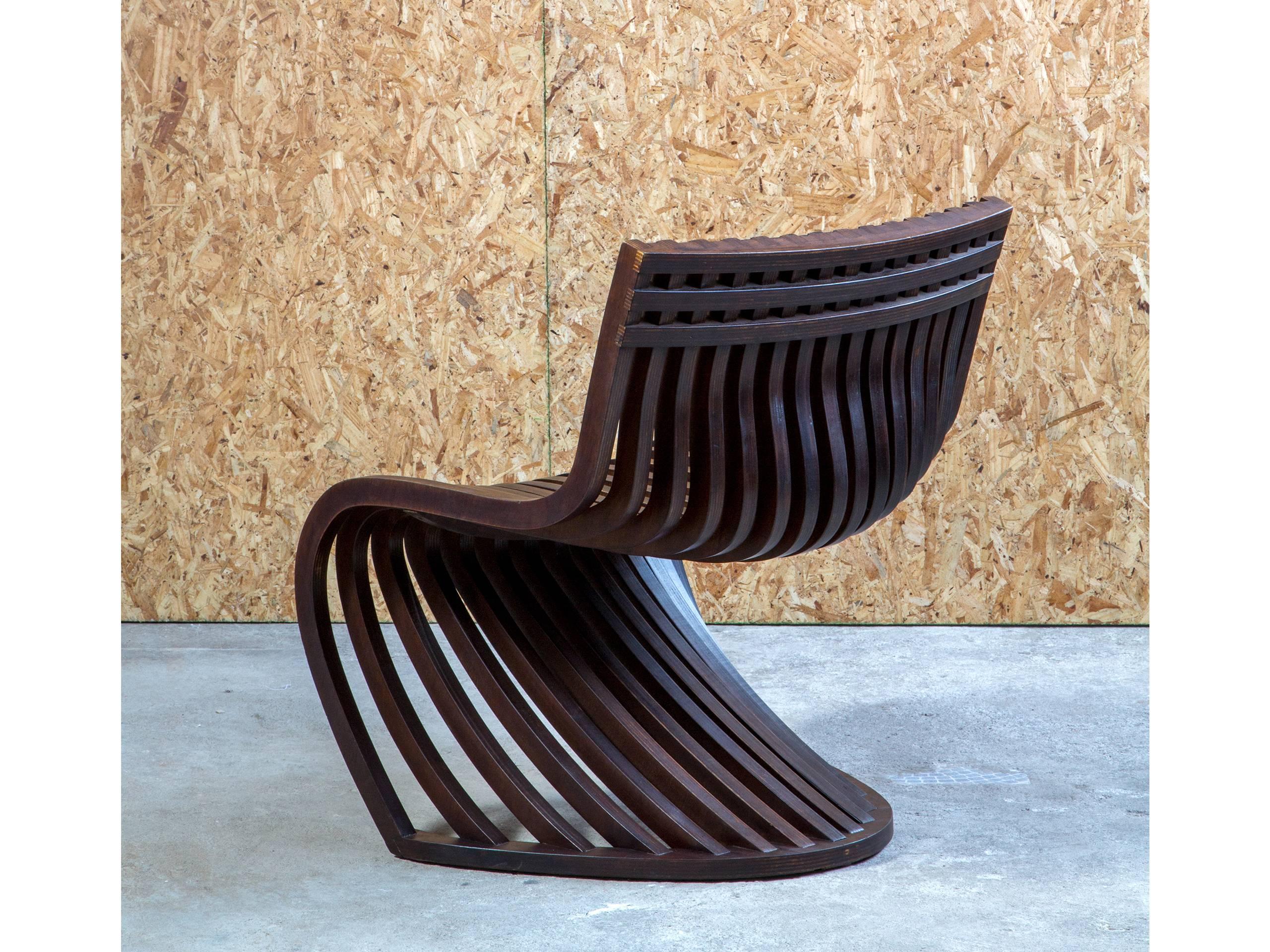 Pantosh Brazilian Contemporary Wood Easychair by Lattoog 6