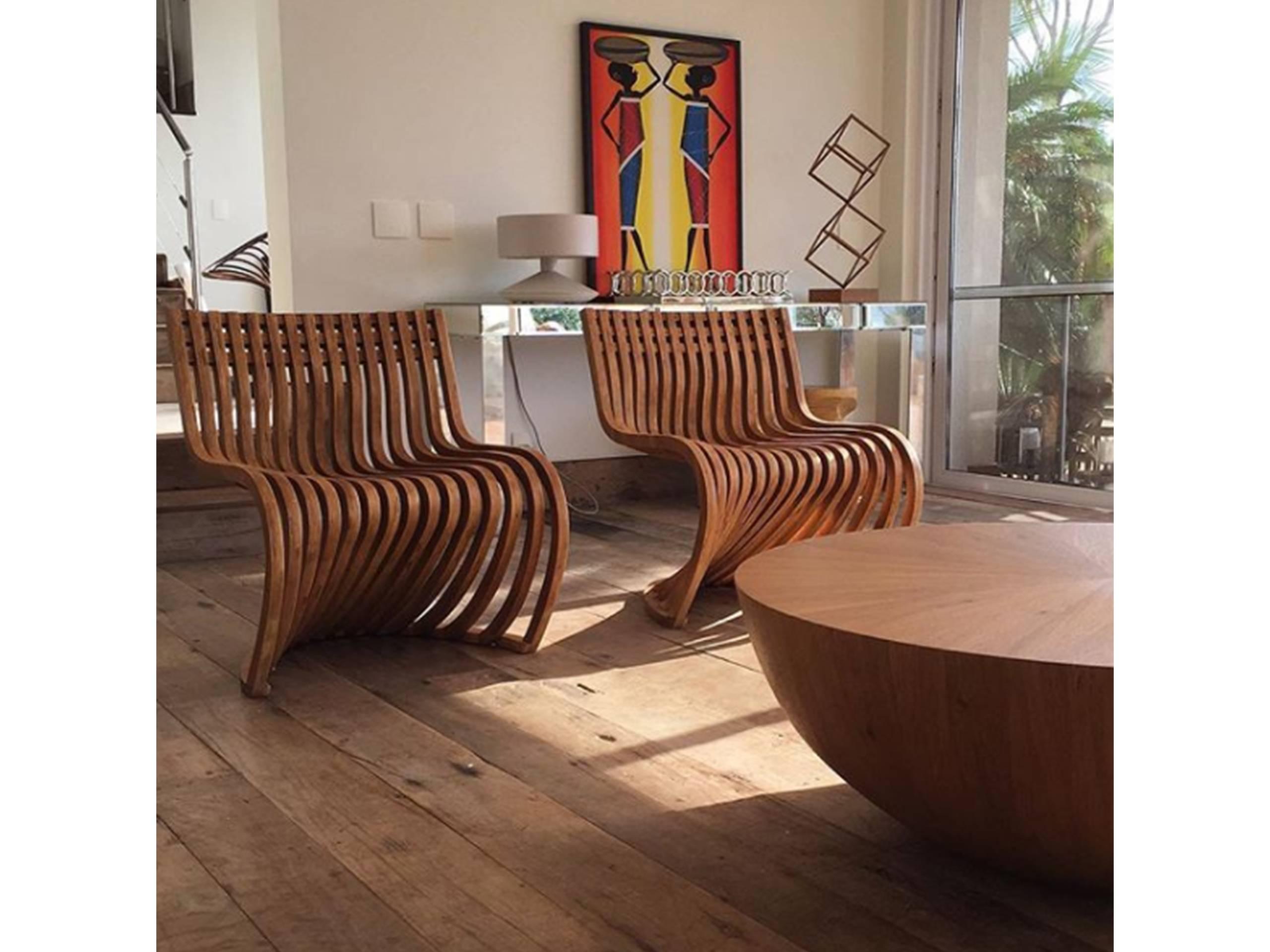 Pantosh Brazilian Contemporary Wood Easychair by Lattoog 2